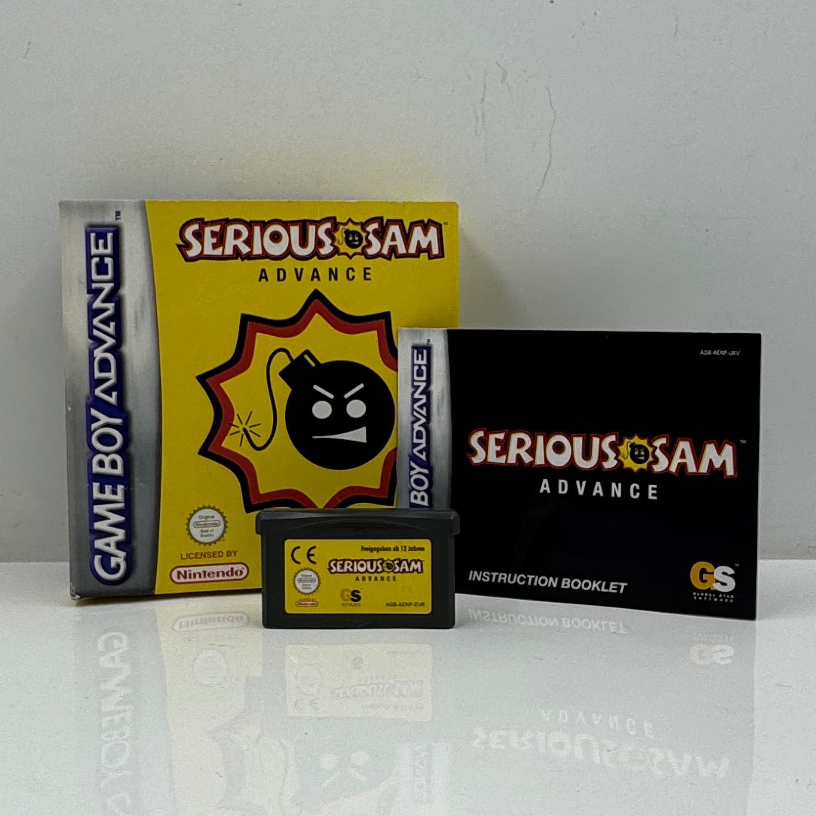 Product photo for SERIOUS SAM NINTENDO GAMEBOY ADVANCE GAME BOXED WITH MANUAL