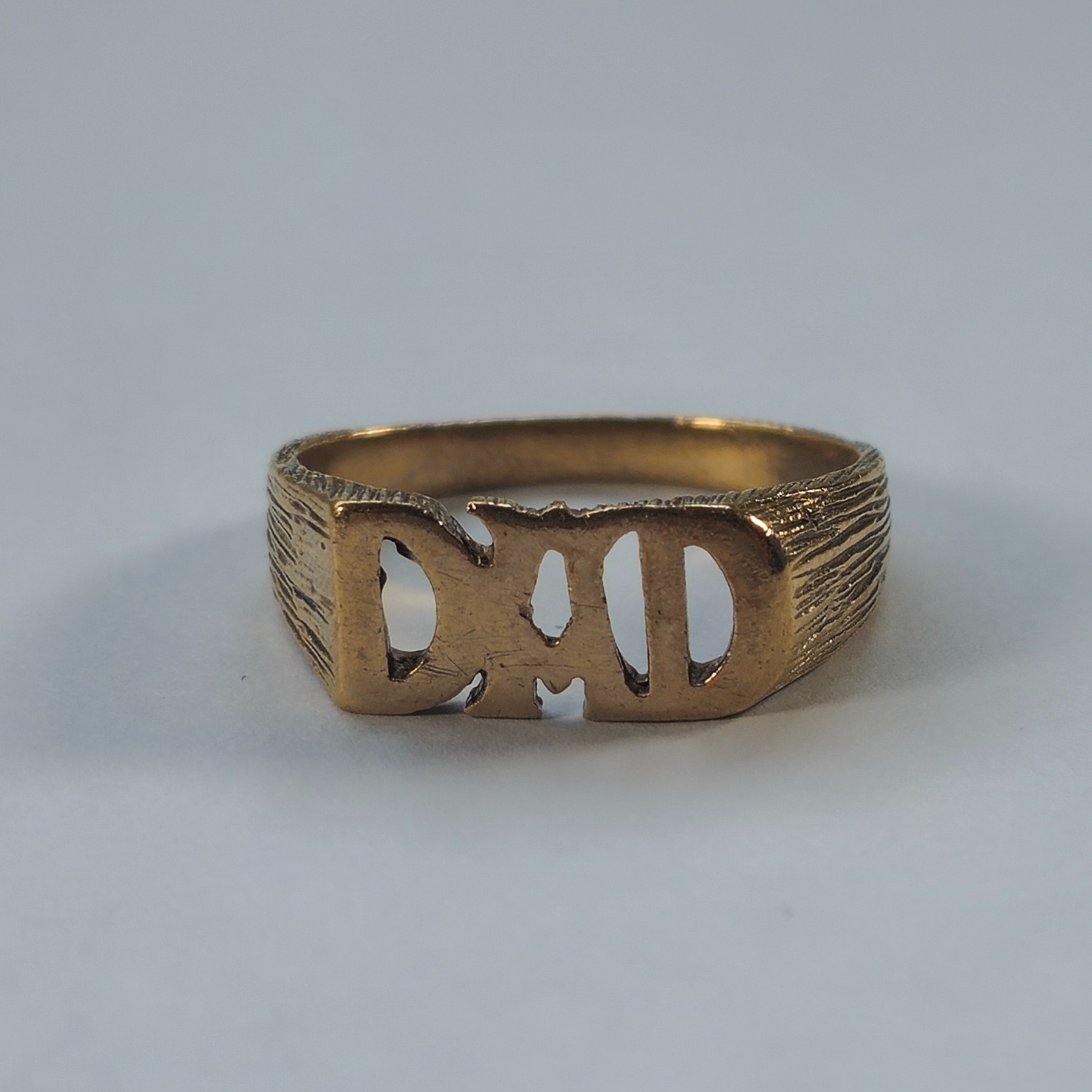 Product photo for 9ct Gold DAD Ring Size V