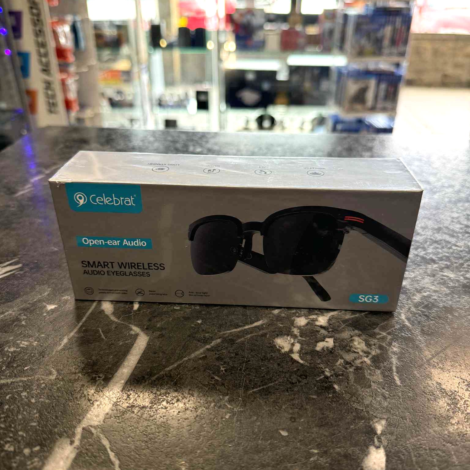 Product photo for Celebrat Open-Ear Audio Smart Wireless Eyeglasses SG3