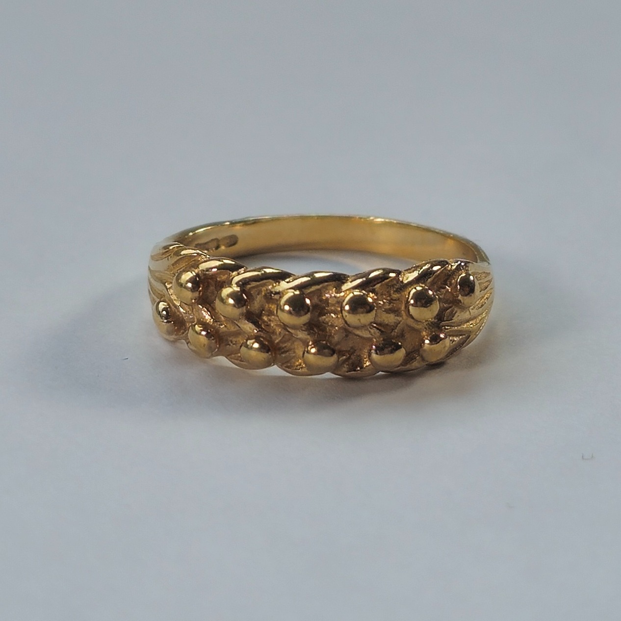 Product photo for 9ct Gold Keeper Ring Size N1/2