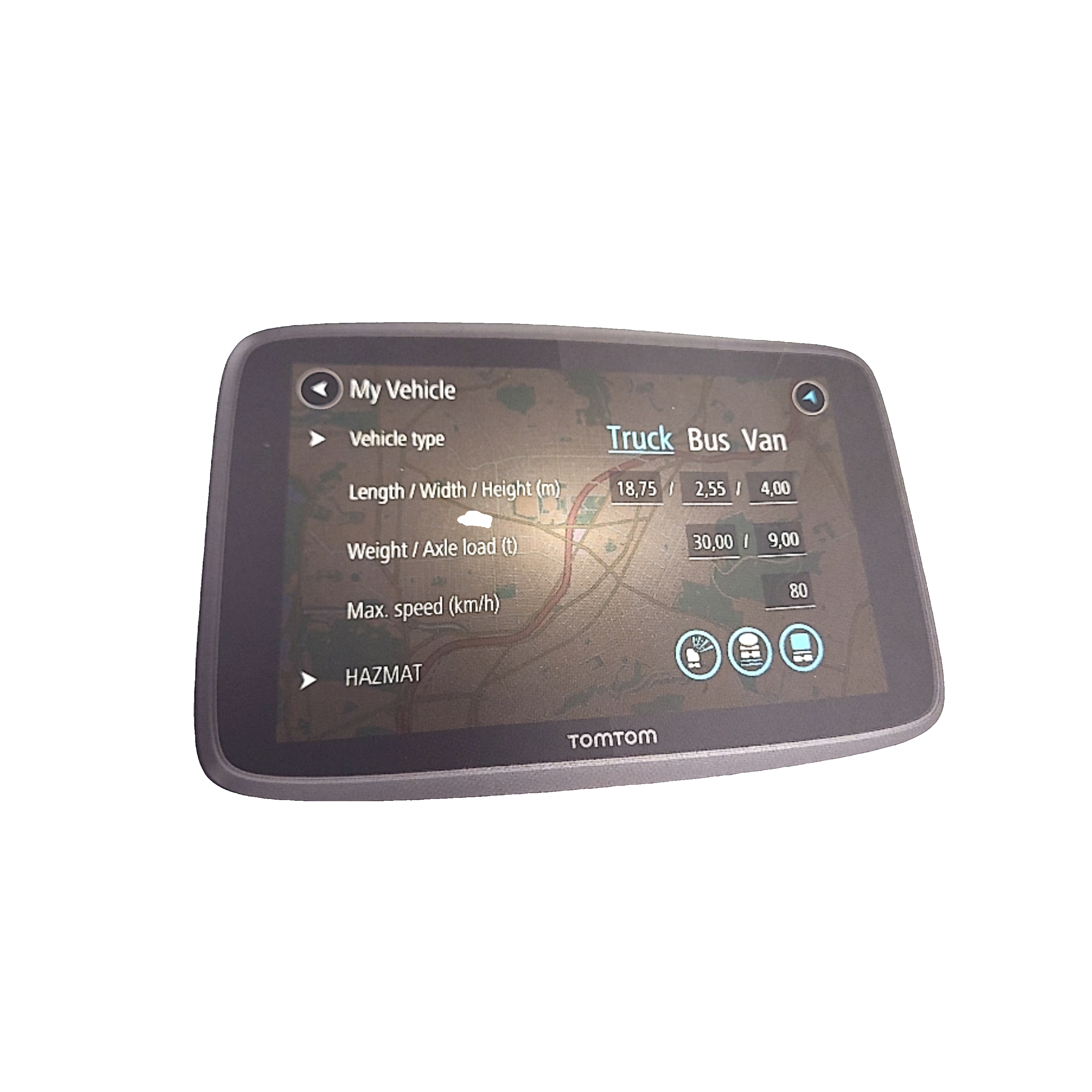 Product photo for TomTom go professional 620 satnav