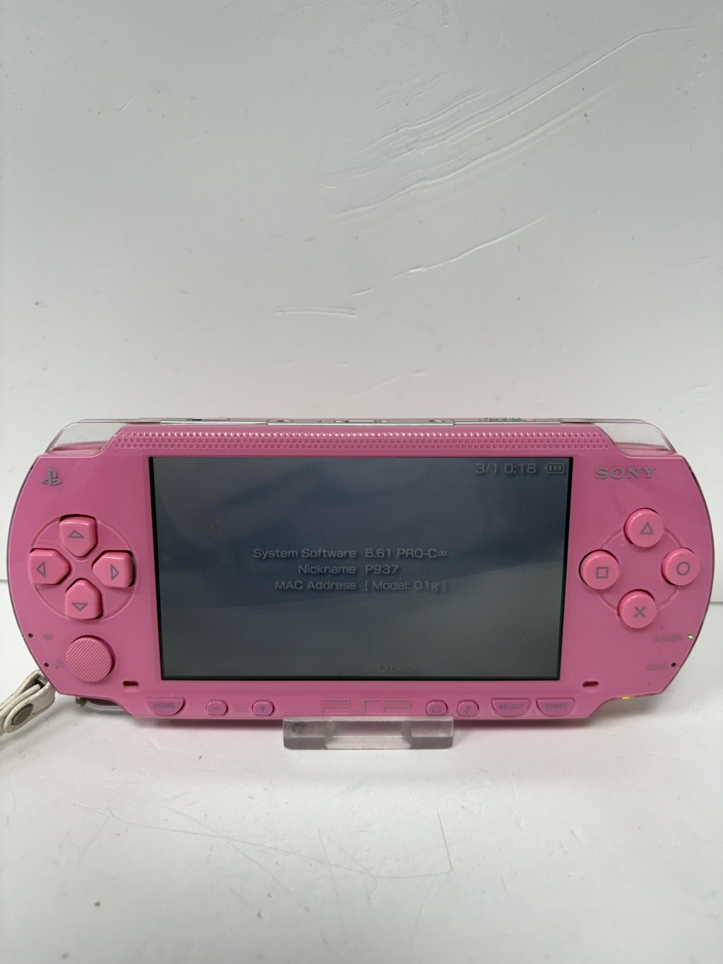 Product photo for SONY PSP 64GB PINK INCLUDES CHARGER UNBOXED