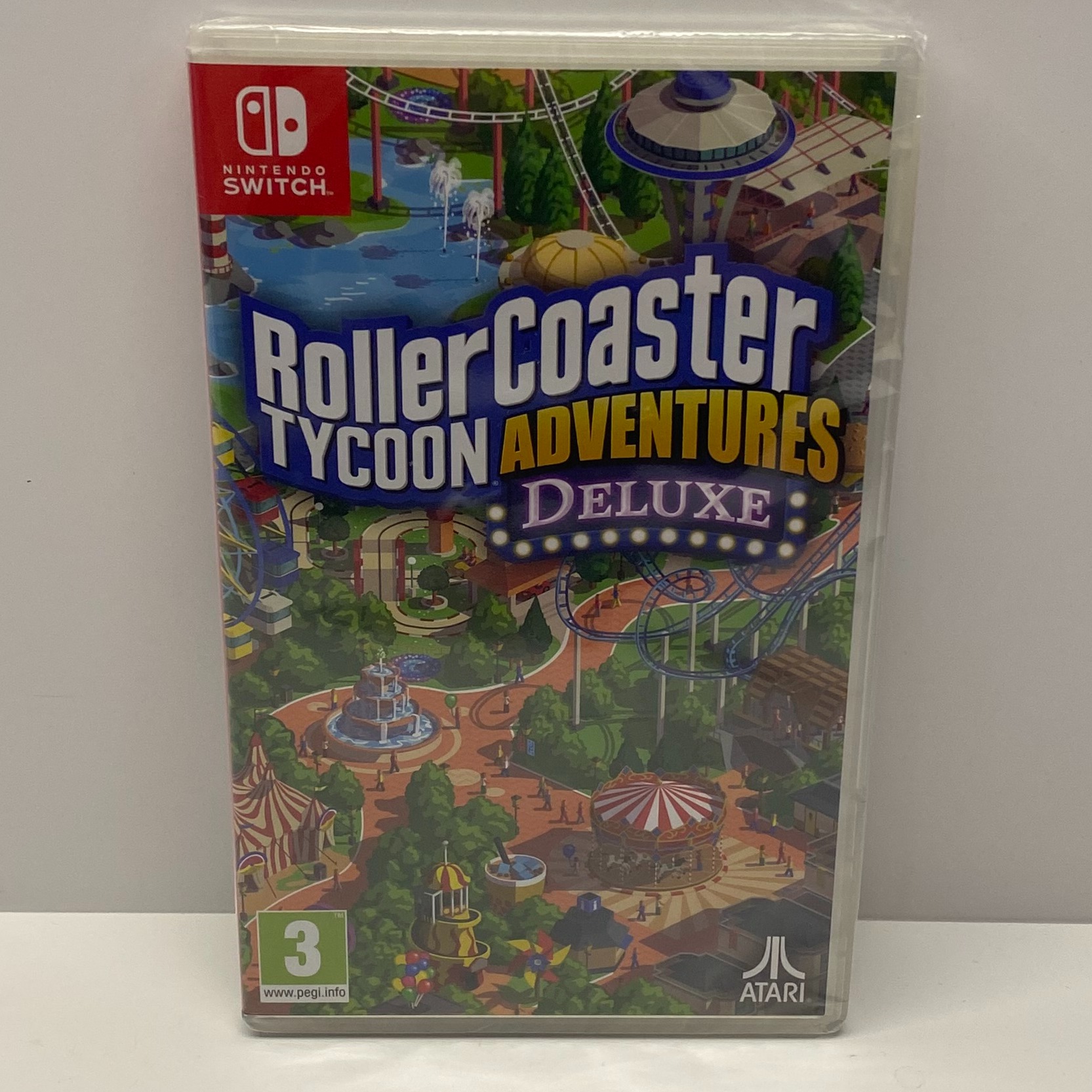 Product photo for Roller Coaster Tycoon Adventures Deluxe for Nintendo Switch Sealed