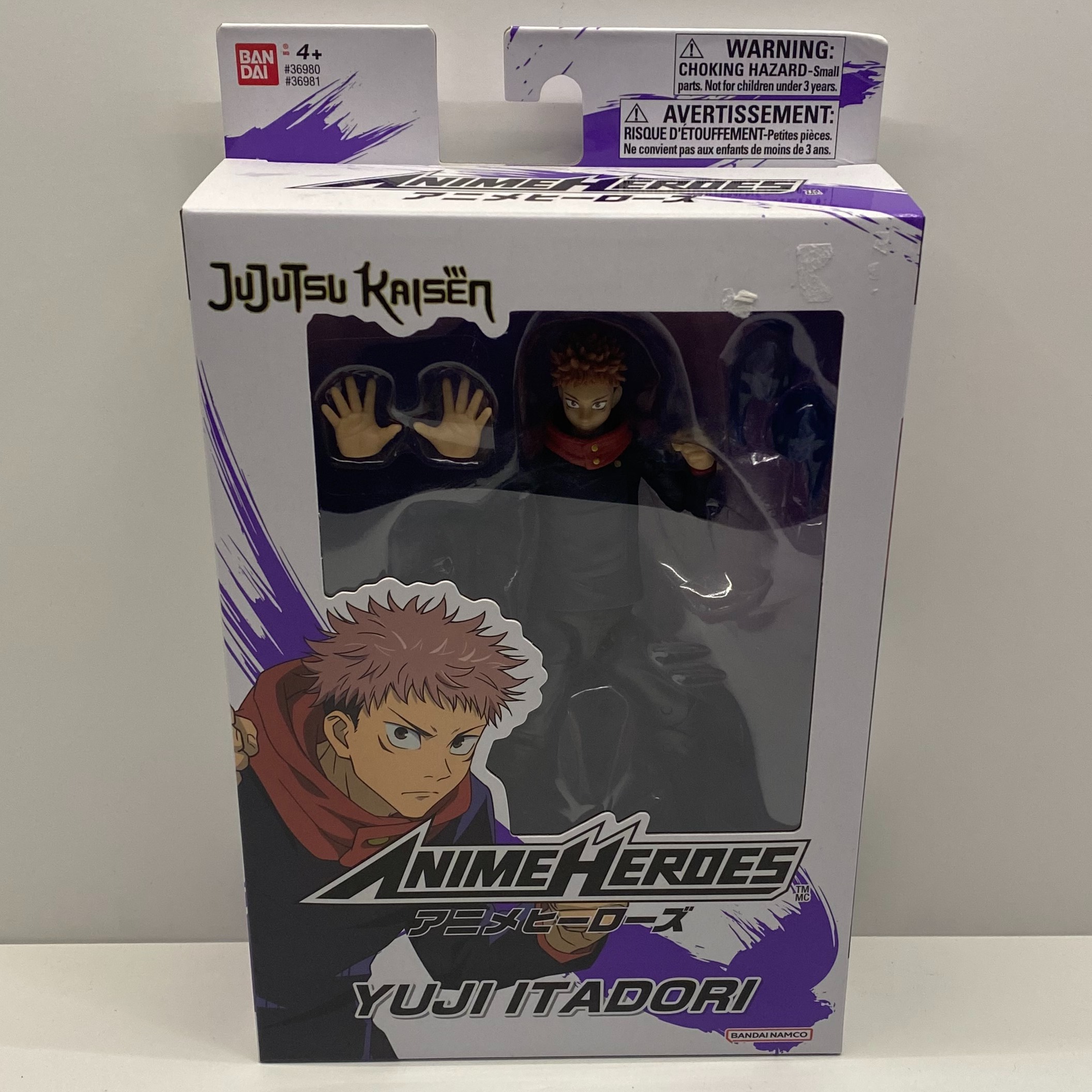 Product photo for Bandai Namco Jujutsu Kaisen Anime Heroes Yuti Itadori Sealed