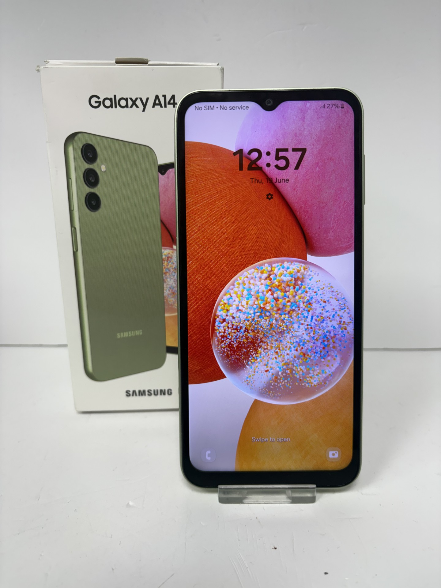Product photo for SAMSUNG GALAXY A14 64GB GREEN UNLOCKED BOXED