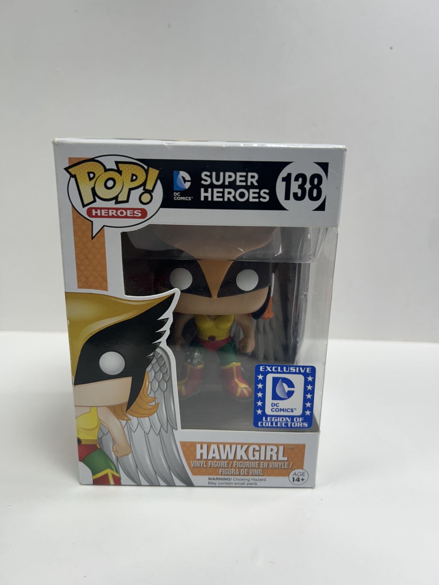 Product photo for FUNKO POP  FUNKO POP FIGURE SUPER HEROES HAWGIRL 138 BOXED