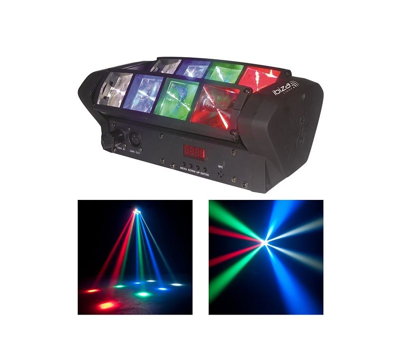 Product photo for Ibiza Mini Spider Disco light