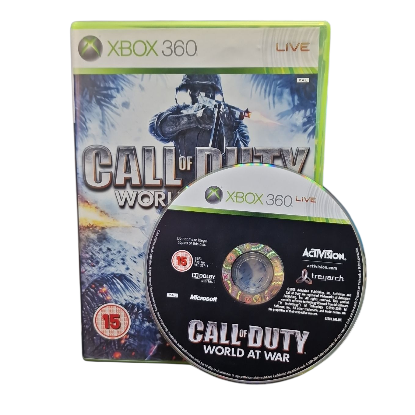 Product photo for Call Of Duty World At War - Xbox 360 Game (15)