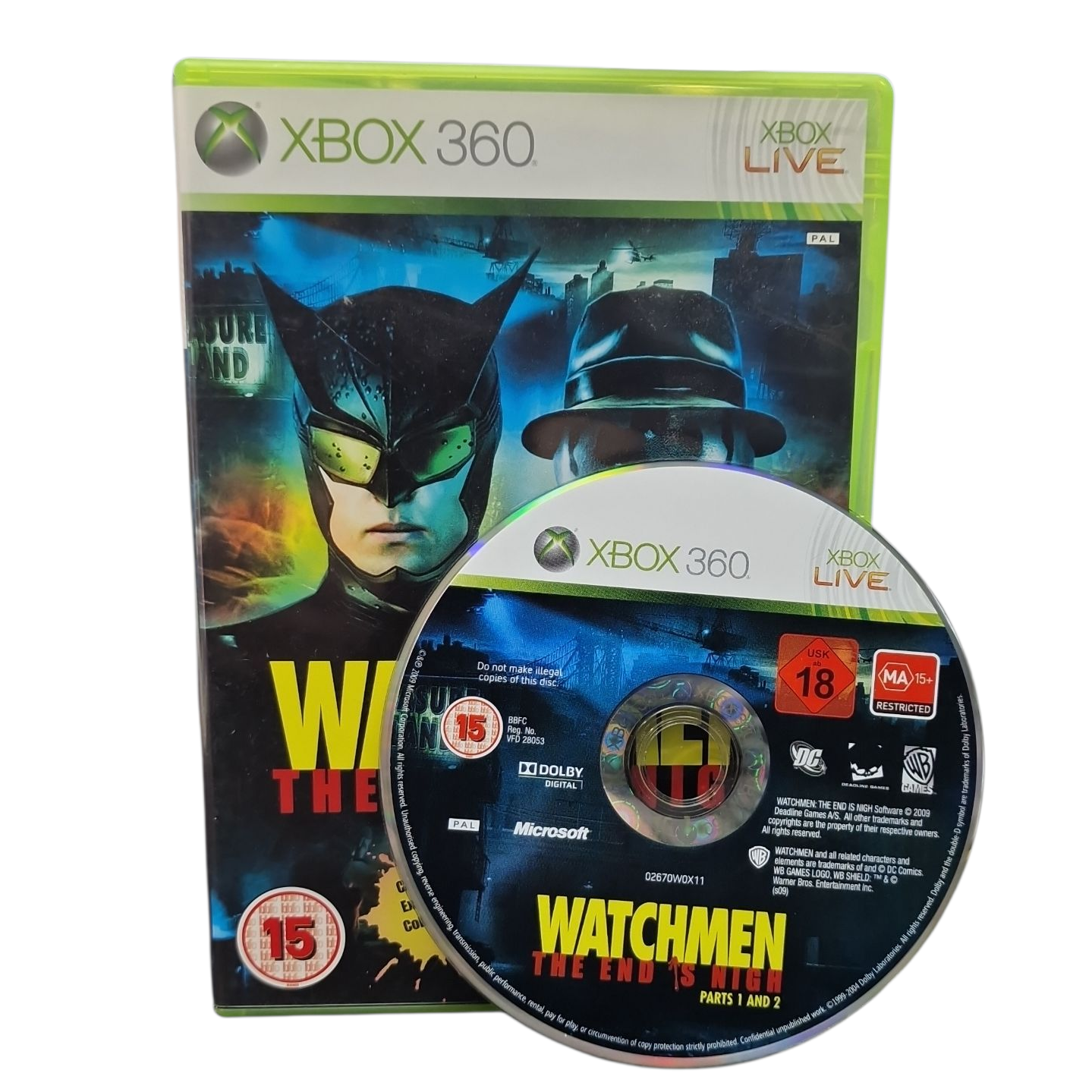 Product photo for Watchmen: The End Is Nigh Part 1&2 - Xbox 360 Game (15)
