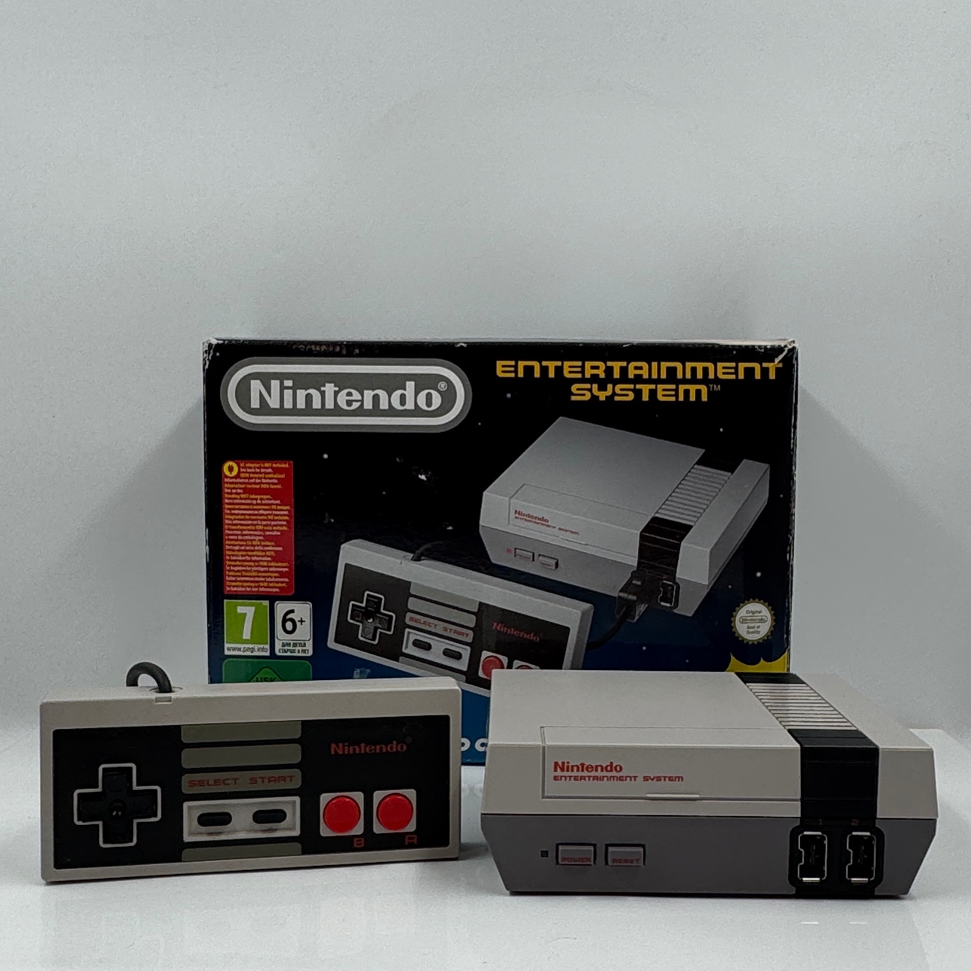 Product photo for NINTENDO NES CLASSIC MINI CONSOLE BOXED - CLV-001