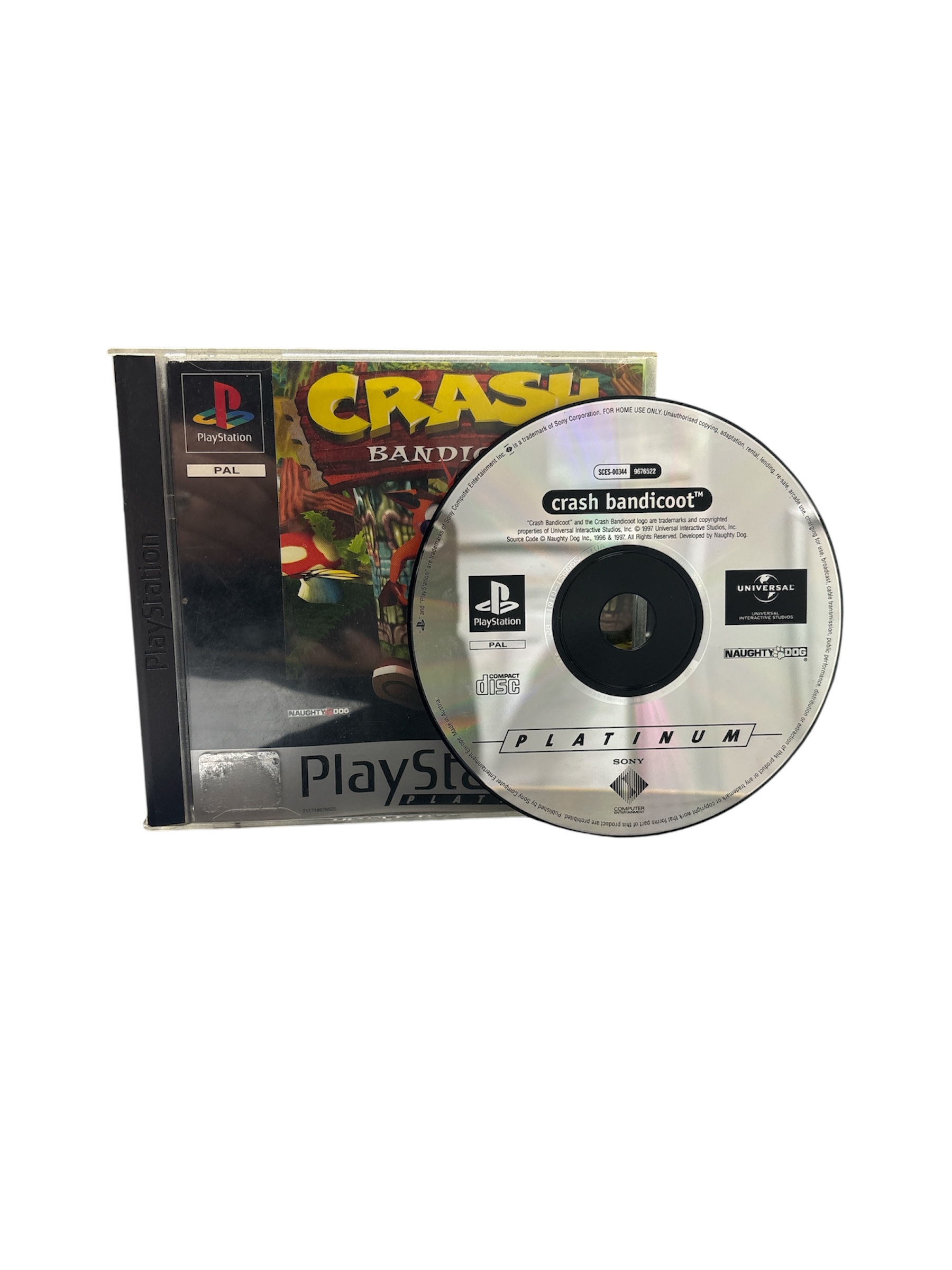 Product photo for Crash Bandicoot, Platinum Ed., w/ Manual, Boxed