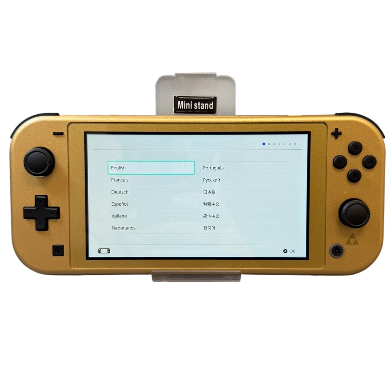Product photo for Nintendo Switch Lite Hyrule Edition - 32GB Storage