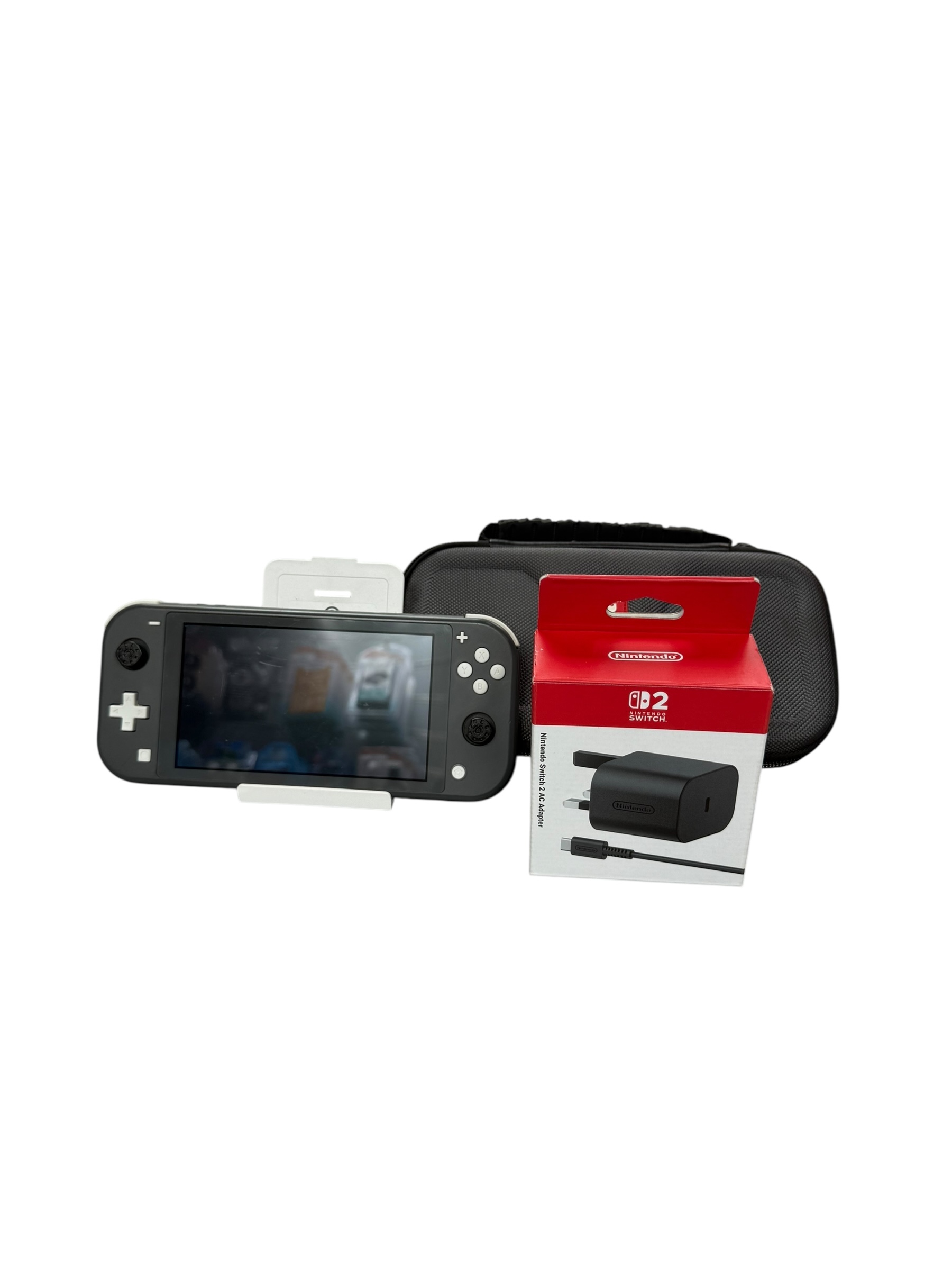 Product photo for Nintendo Switch Lite Console, 32GB Grey, Unboxed