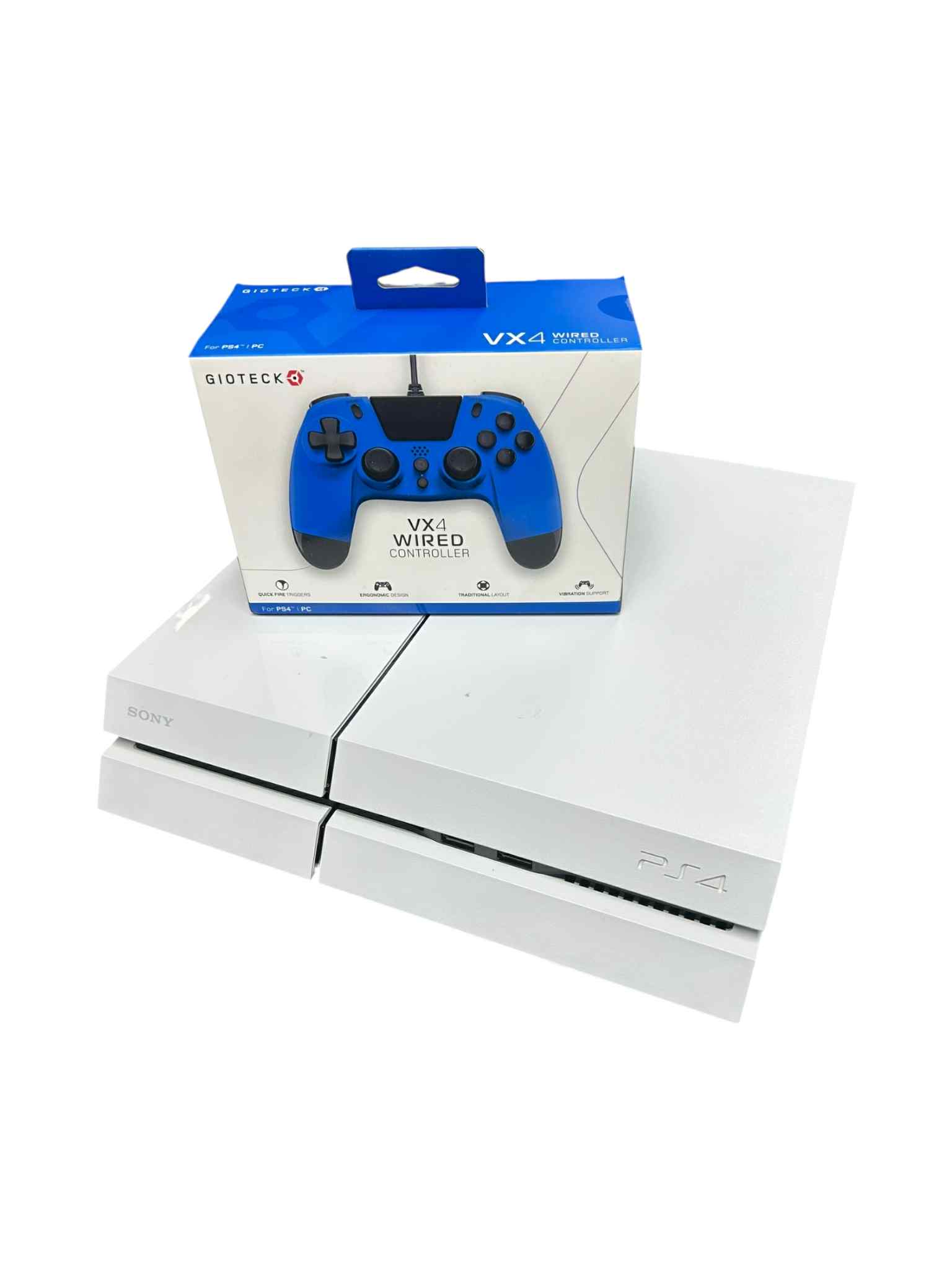 Product photo for Playstation 4 Console, 500GB White, Discounted