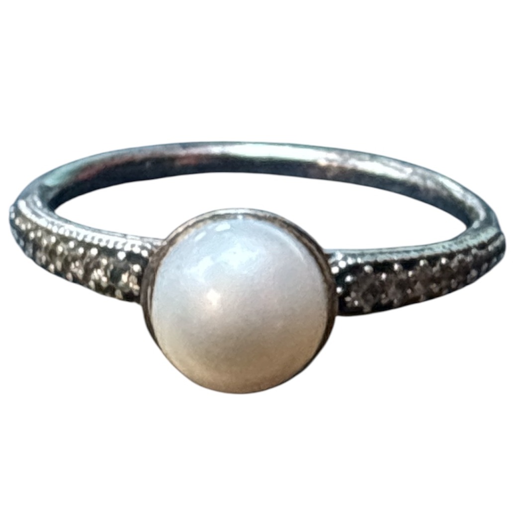 Product photo for Pearl Genuine Pandora Ring