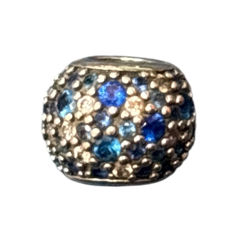 Product photo for Blue Ball Pandora Charm