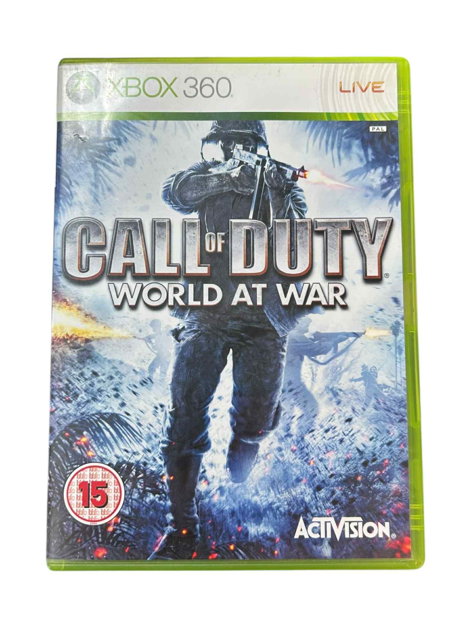 Product photo for Call Of Duty World At War (15) - Xbox 360 Games