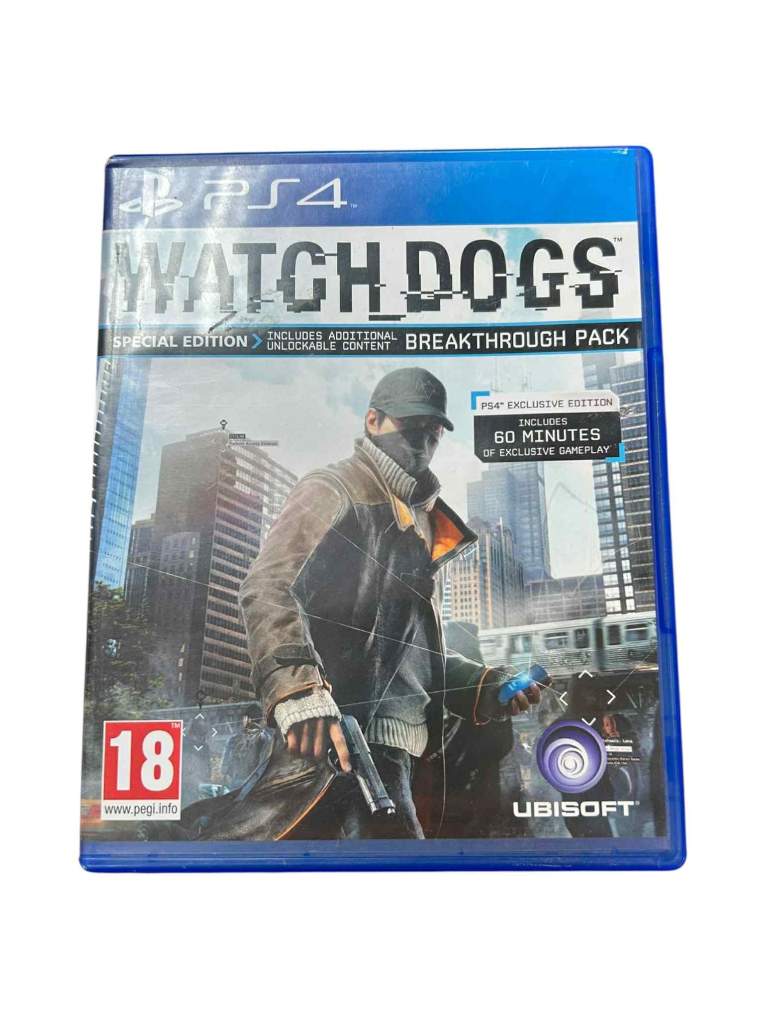 Product photo for Watch Dogs (18) - PlayStation 4 Game