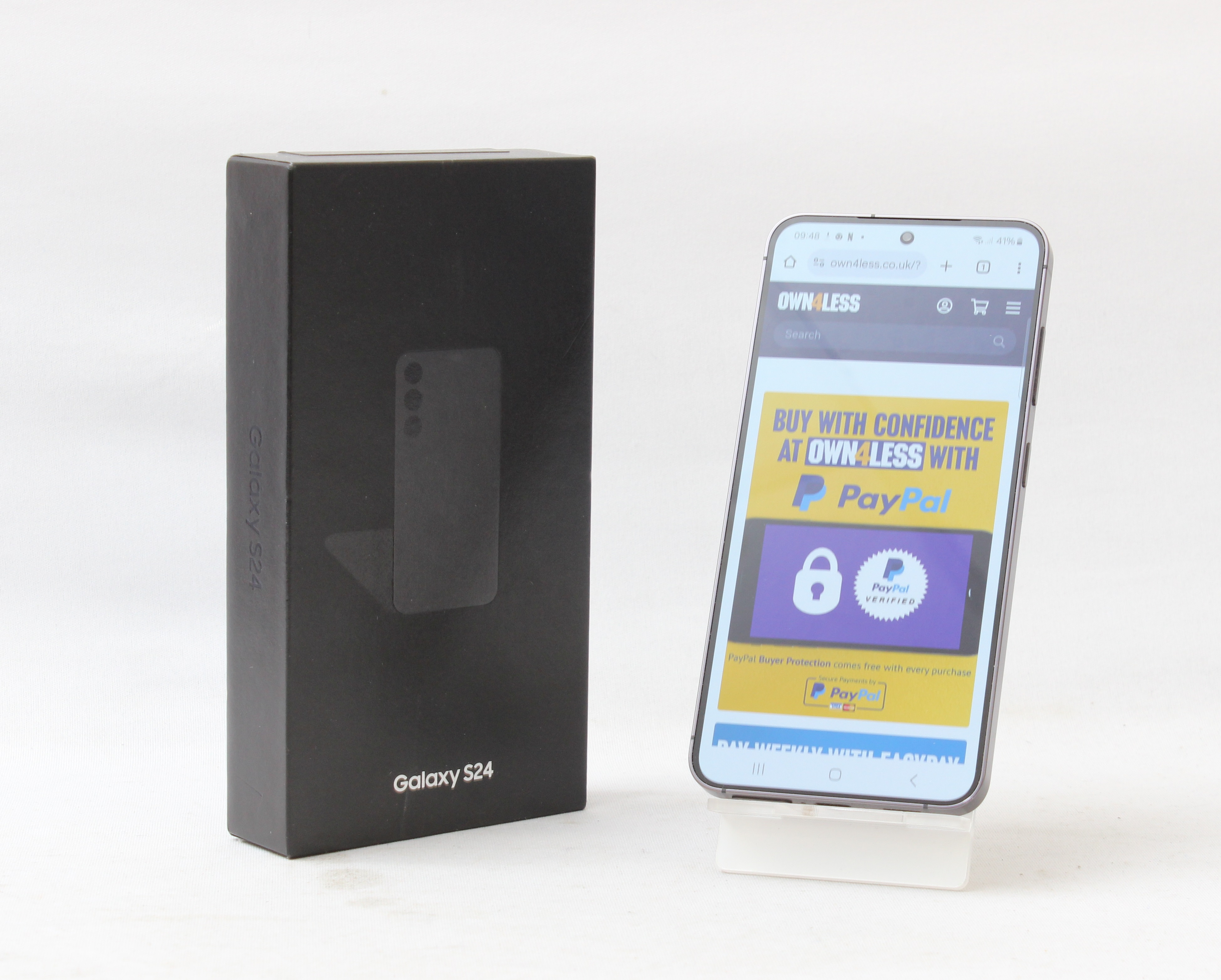 Product photo for Samsung Galaxy S24 128GB Android Smartphone - Network Unlock Onyx Black (B+)