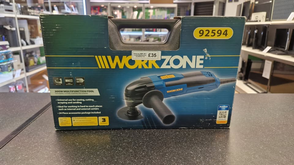 Product photo for Workzone WMW 300-1 Corded Multifunction oscillating Tool