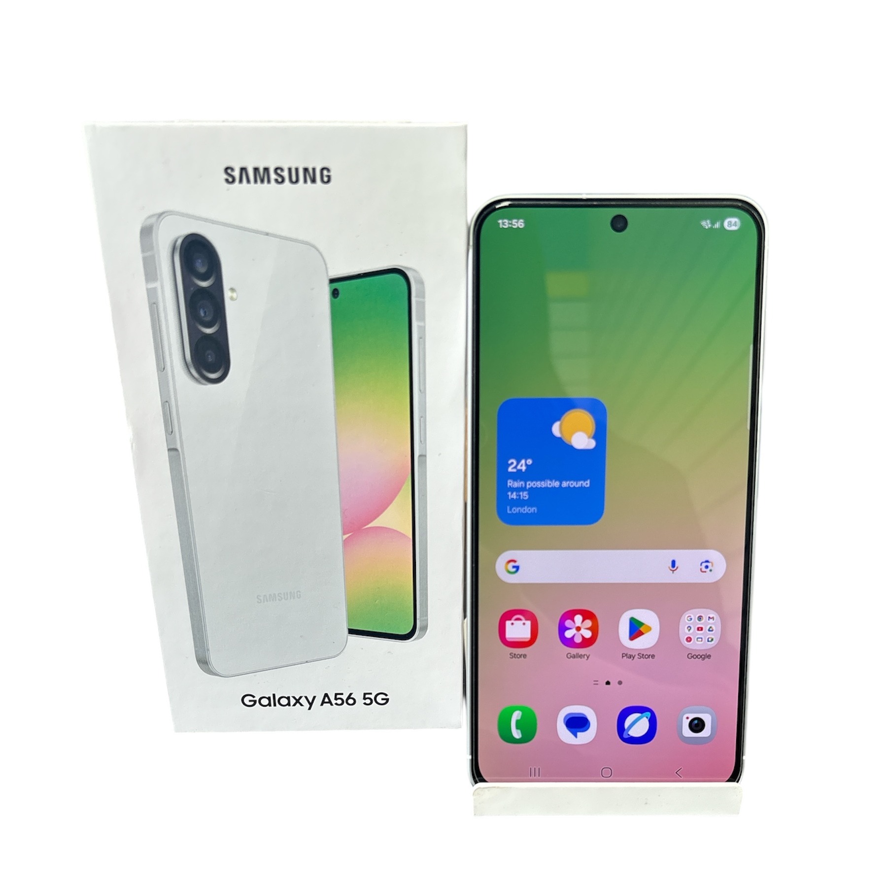 Product photo for Samsung Galaxy A56 5G Dual Sim (8GB+128GB) Awesome LightGrey, Unlocked B