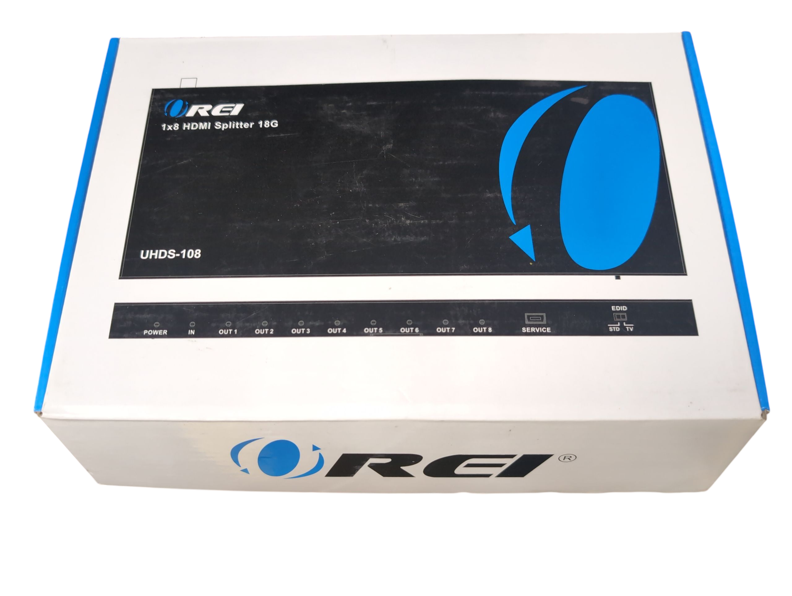 Product photo for Orei UHDS‑108 1×8 HDMI Splitter 18 Gbps