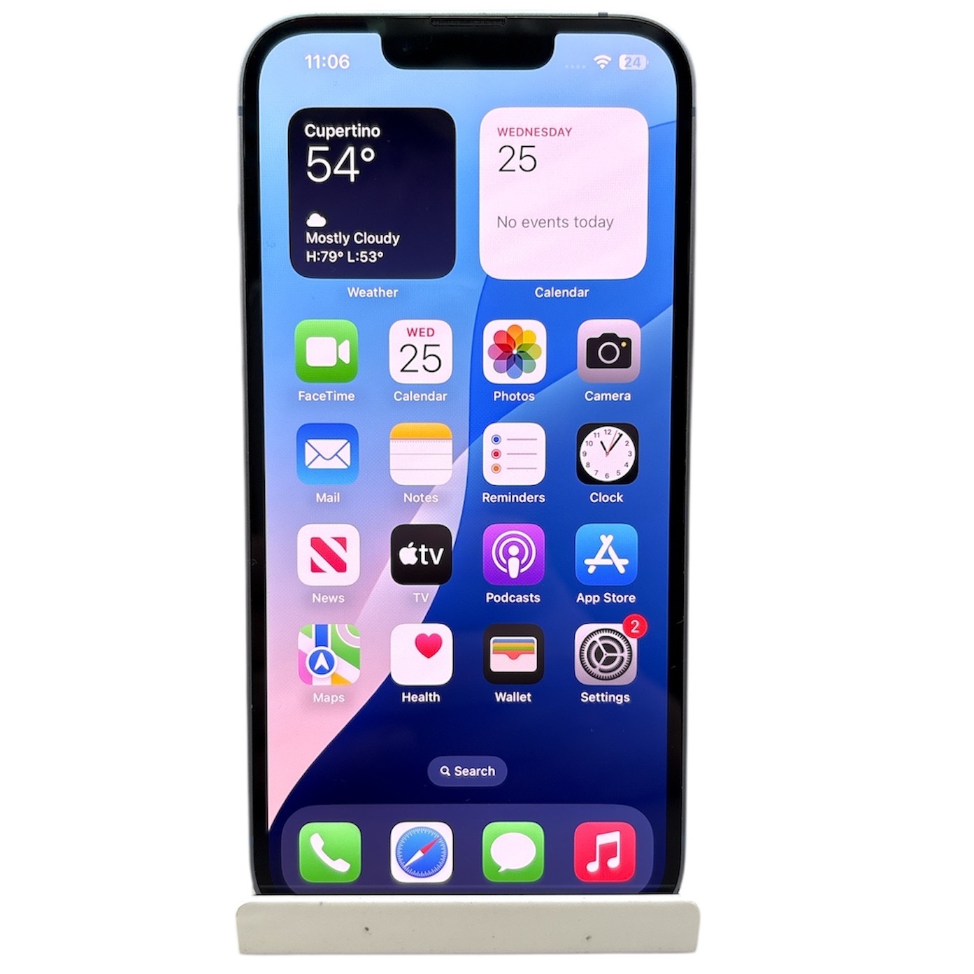 Product photo for iPhone 14 - 128GB Unlocked 87% Battery Health Blue