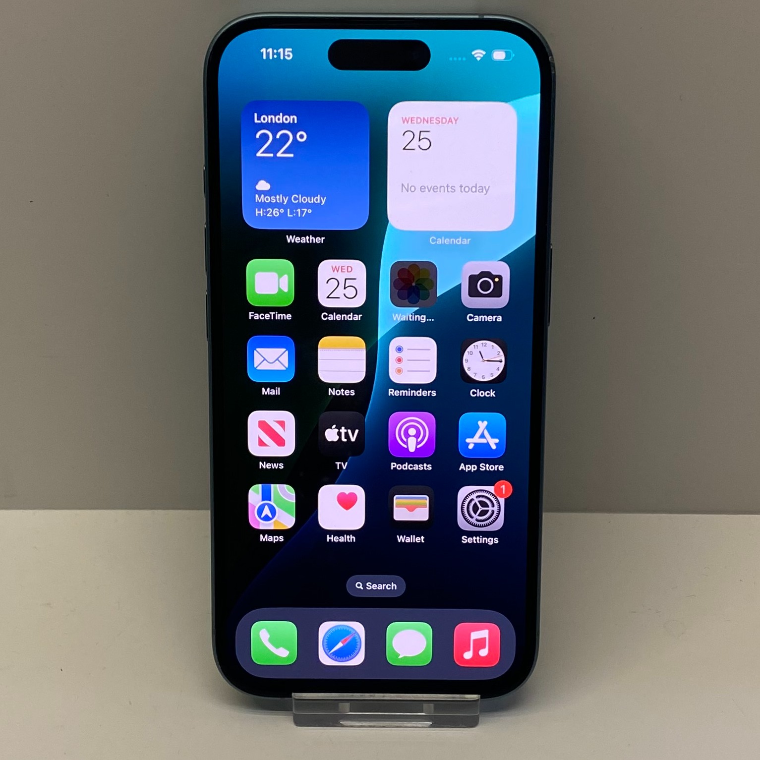 Product photo for Apple iPhone 16 Unlocked Model A3287 128GB in Teal