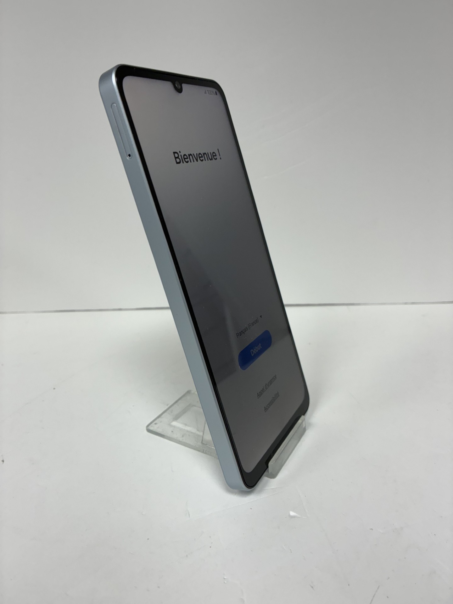 Product photo for samsung galaxy a06 128gb blue unlocked unboxed