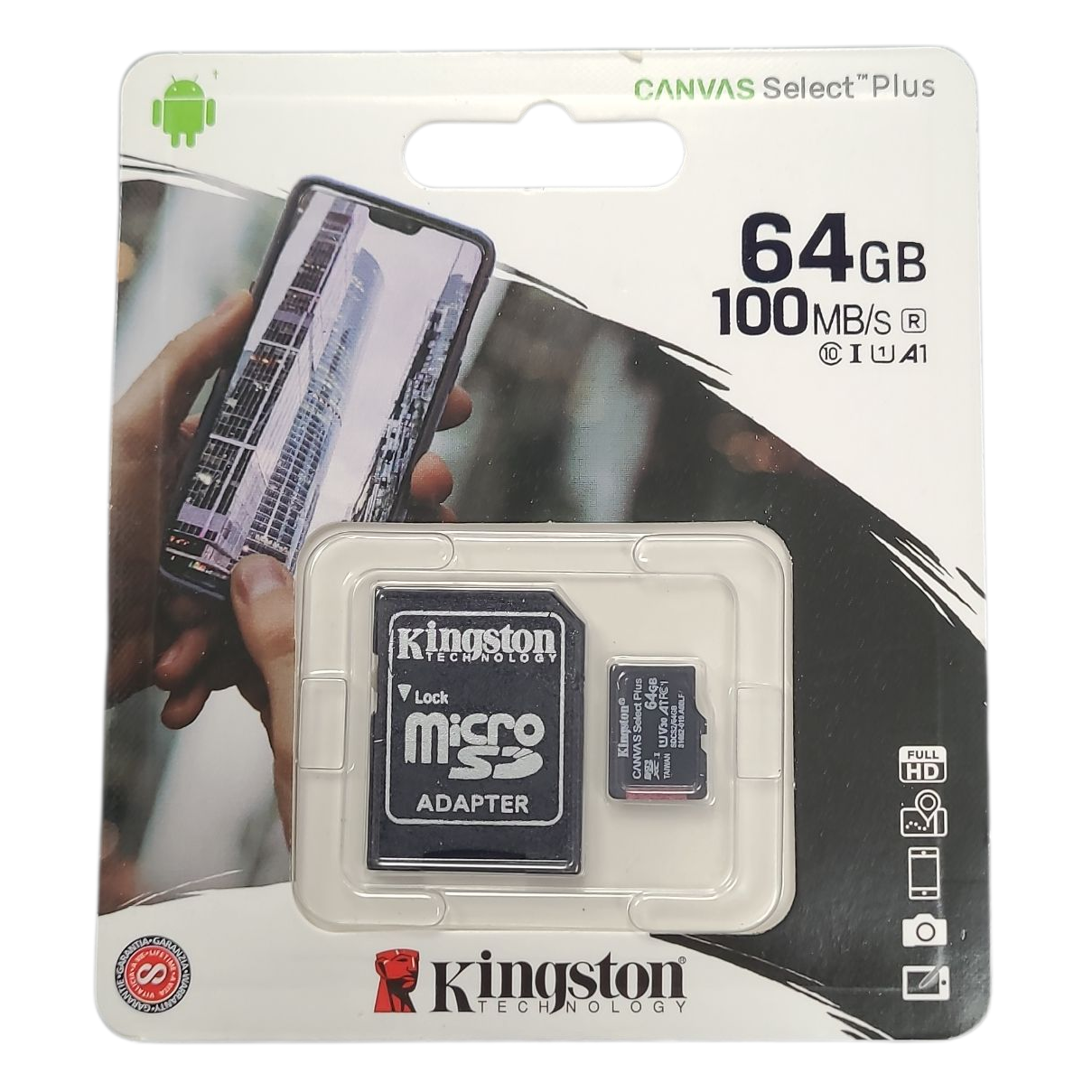 Product photo for Kingston 64GB SD Card