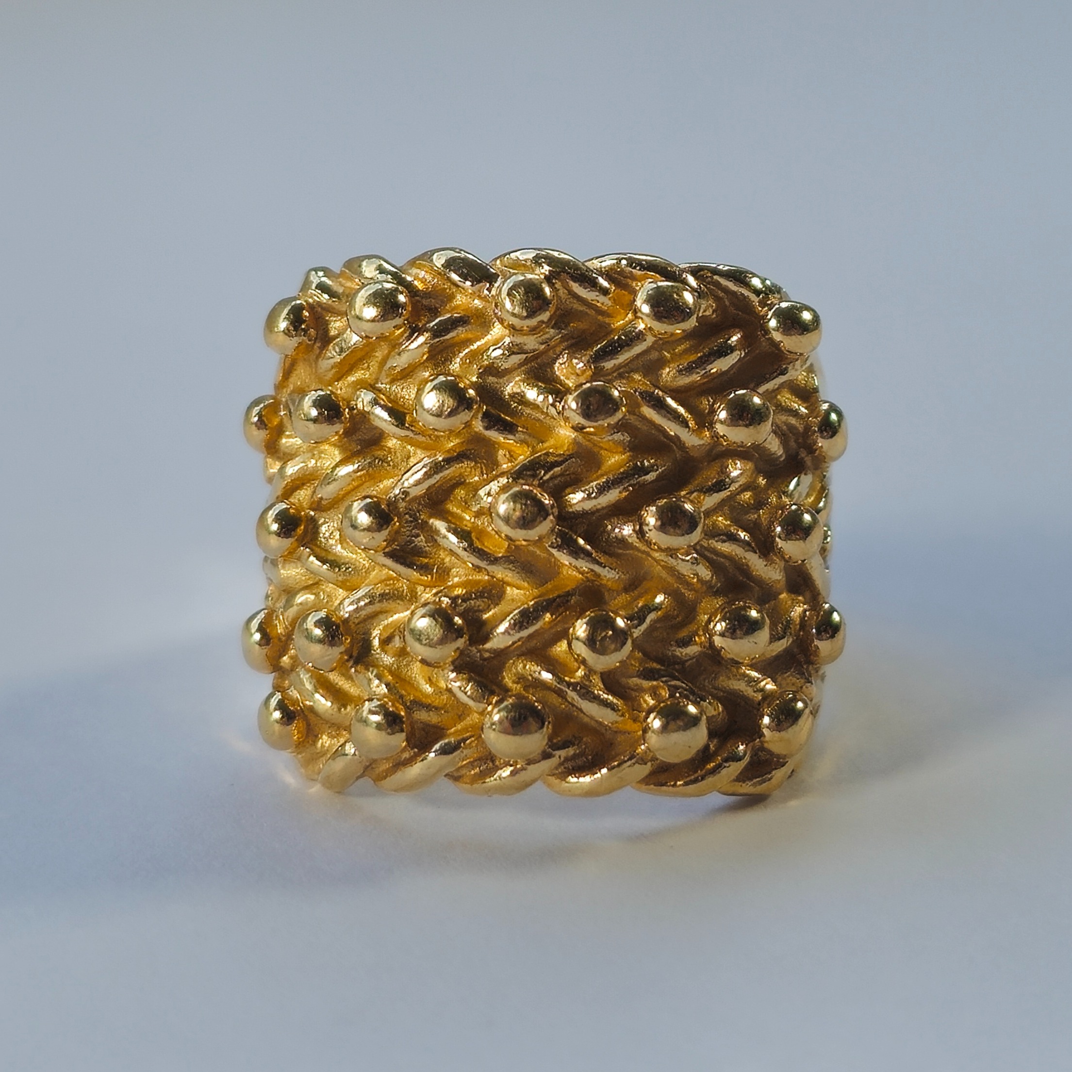 Product photo for 9ct Gold Keeper Ring Size S1/2