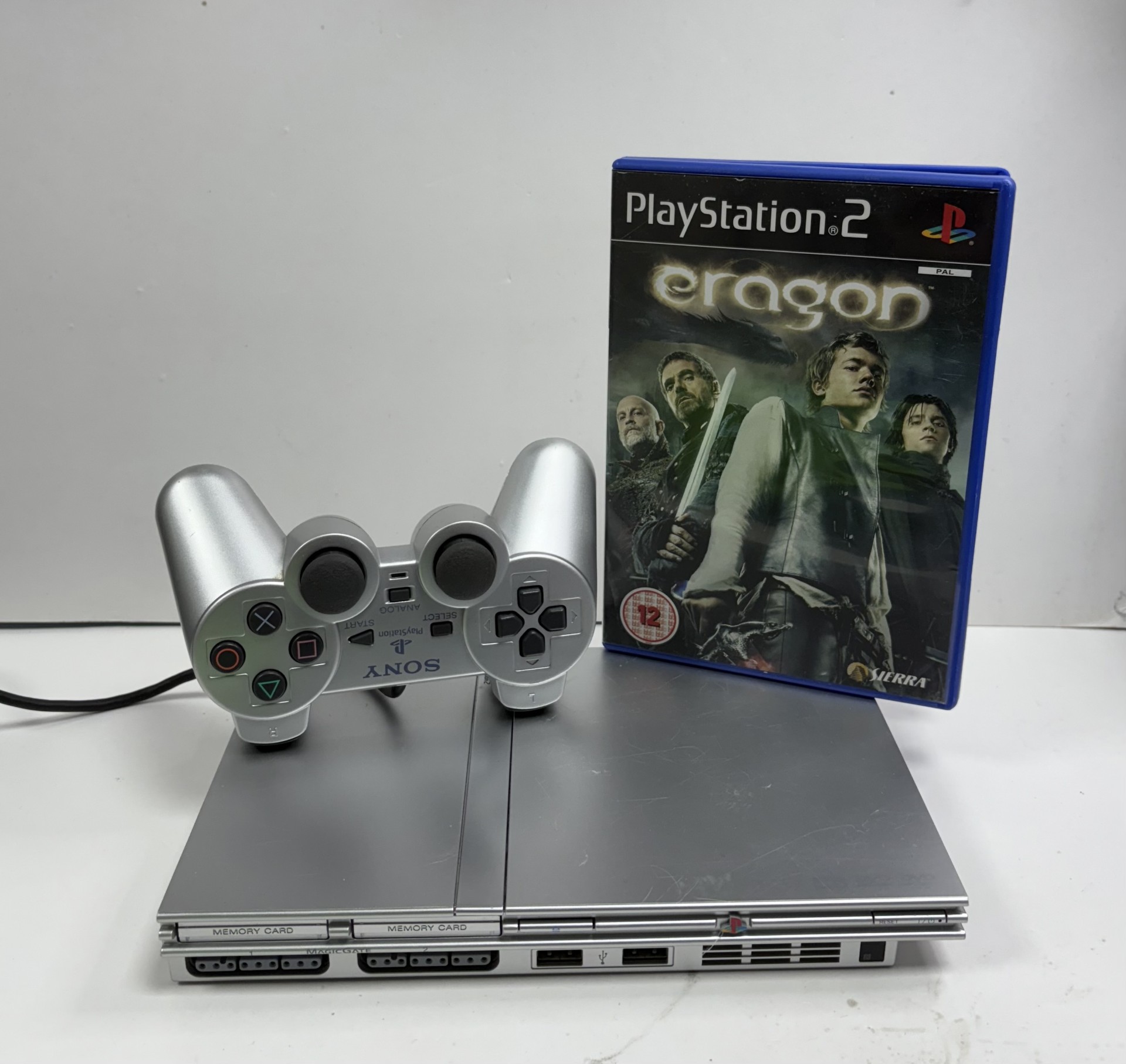 Product photo for PlayStation 2 Slim - Silver Unboxed