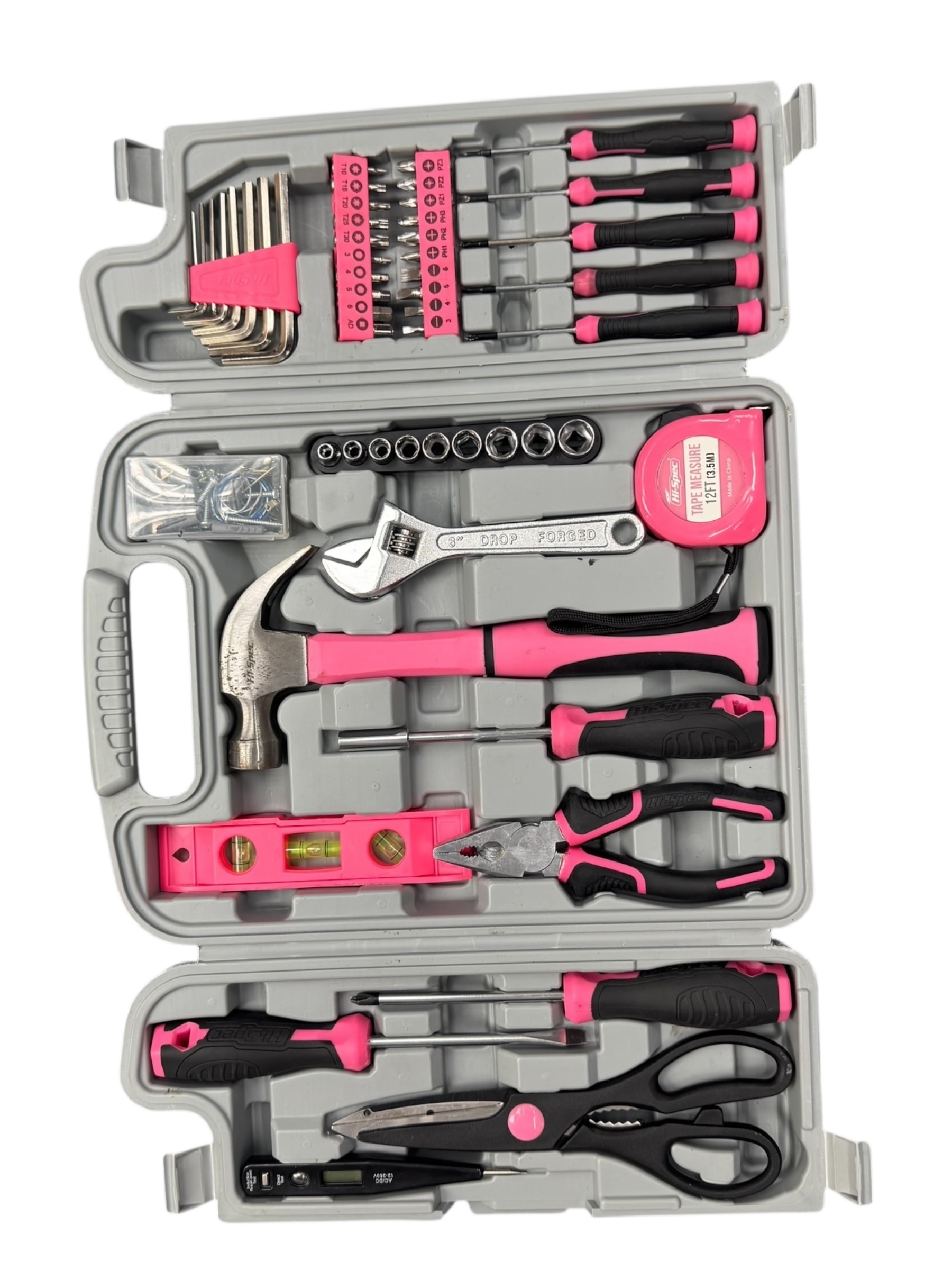 Product photo for Hi-Spec Pink Multi toolkit