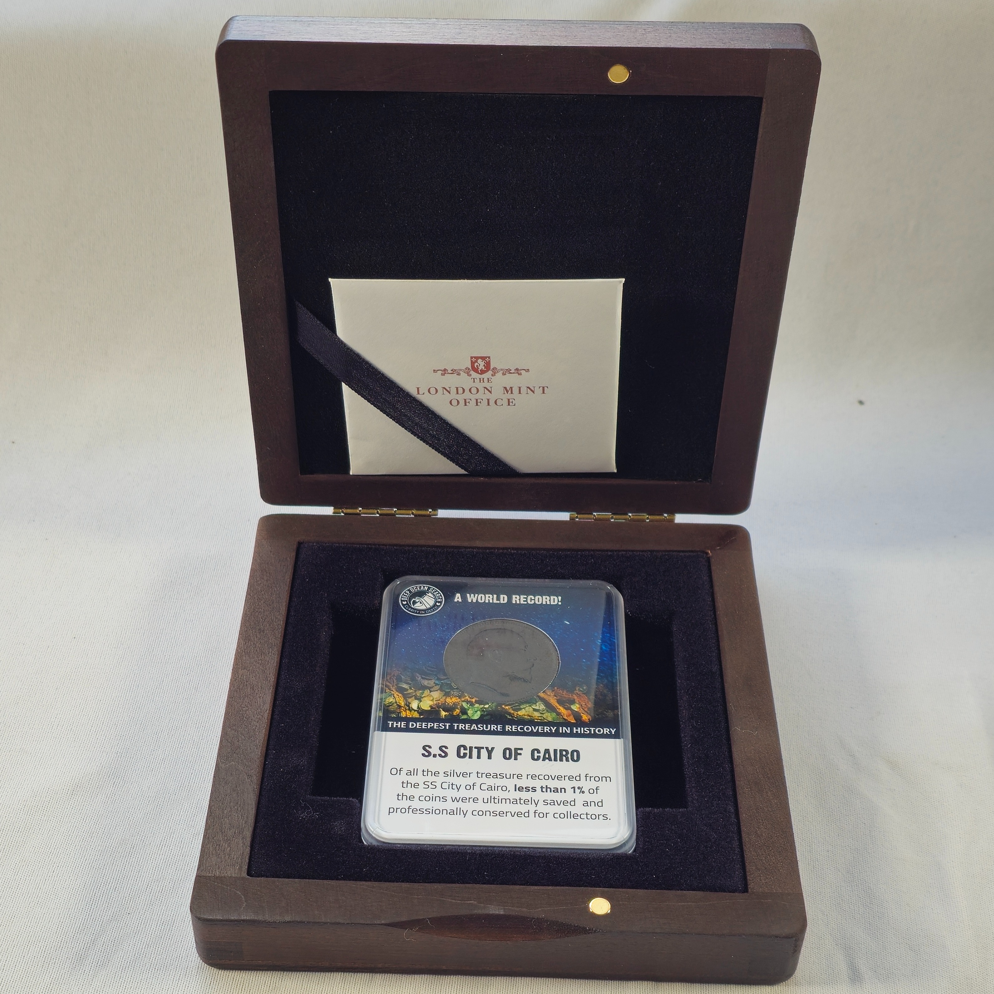 Product photo for Silver SS City of Cairo Shipwreck: King Edward VII - Rupee Collectors Collection Coin