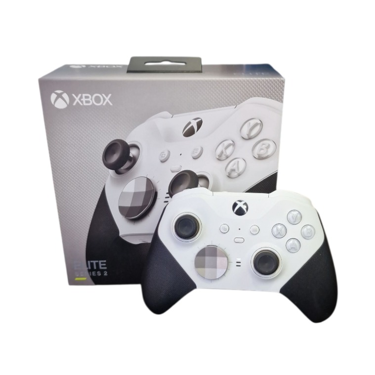 Product photo for Official Xbox Elite White Series 2 Core Controller w/Thumbstick Tool & USB-C