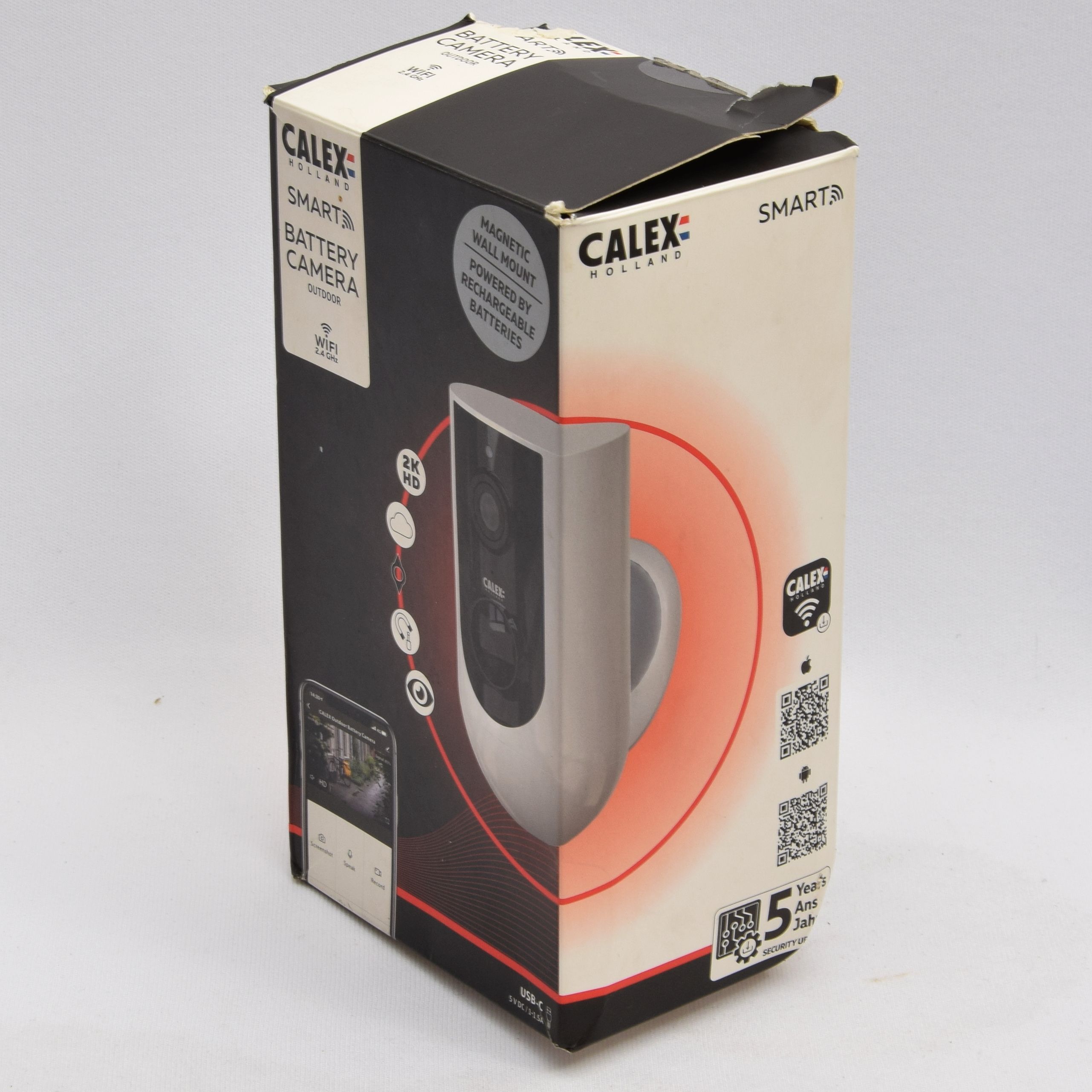 Product photo for Calex Smart Outdoor Camera 2K Home Security IP Monitor (NR)