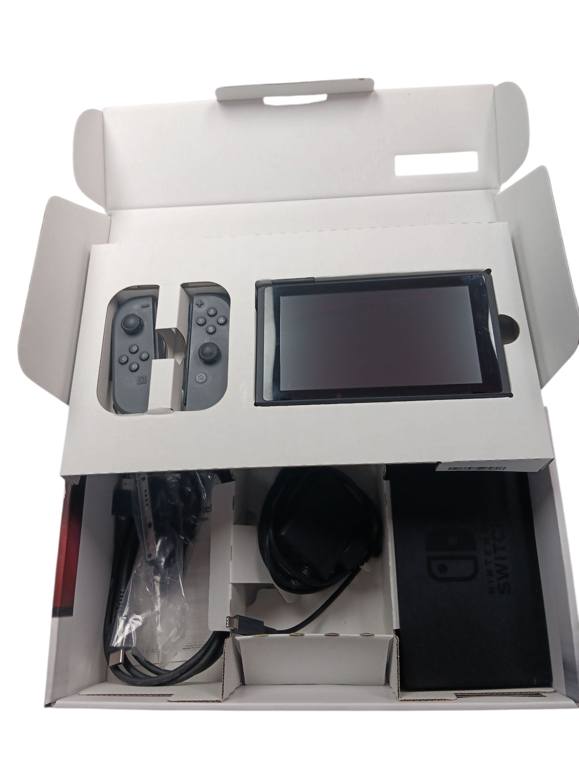 Product photo for Nintendo Switch Console, 32GB + Grey Joy-Con, Boxed