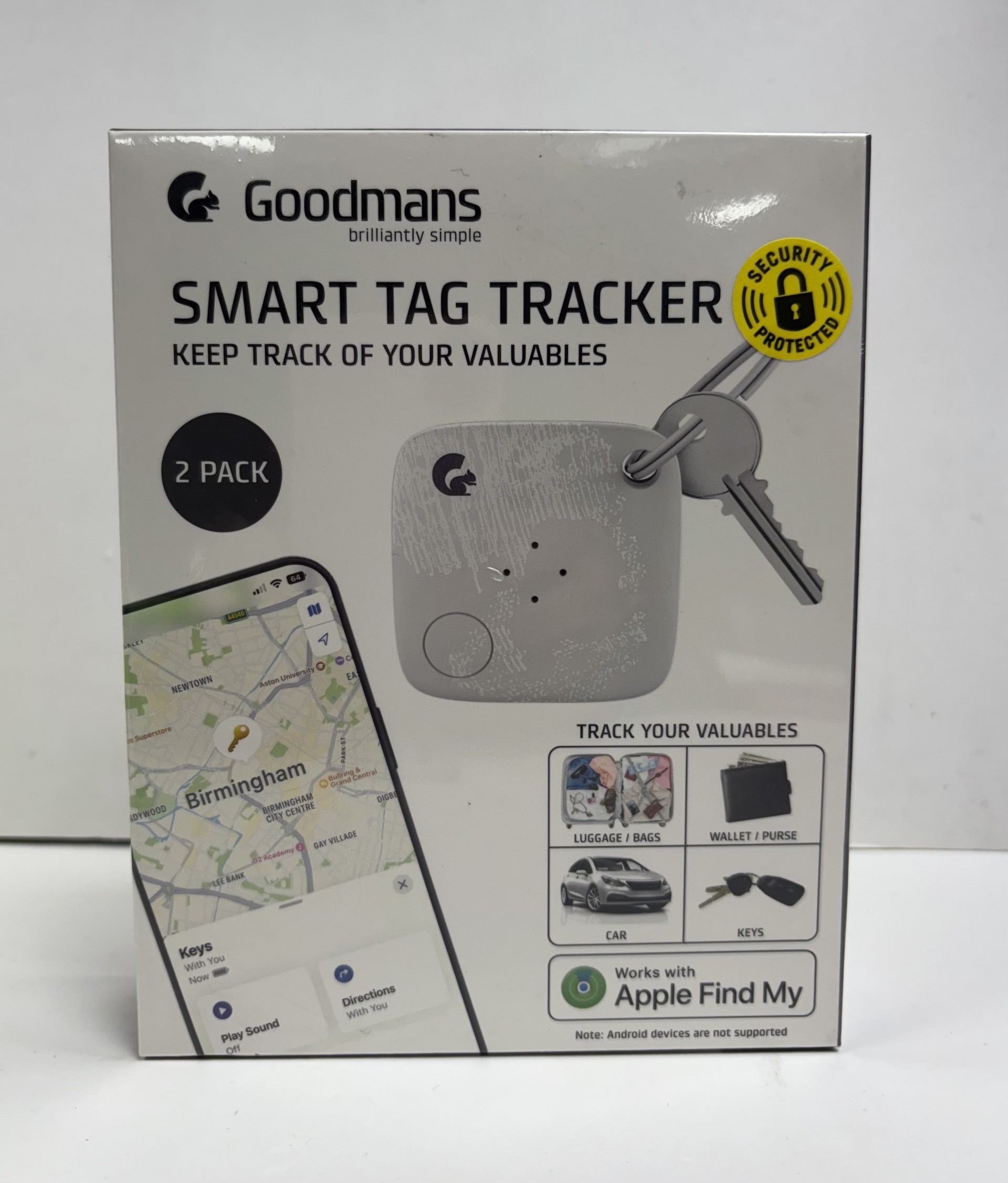 Product photo for smart tag white