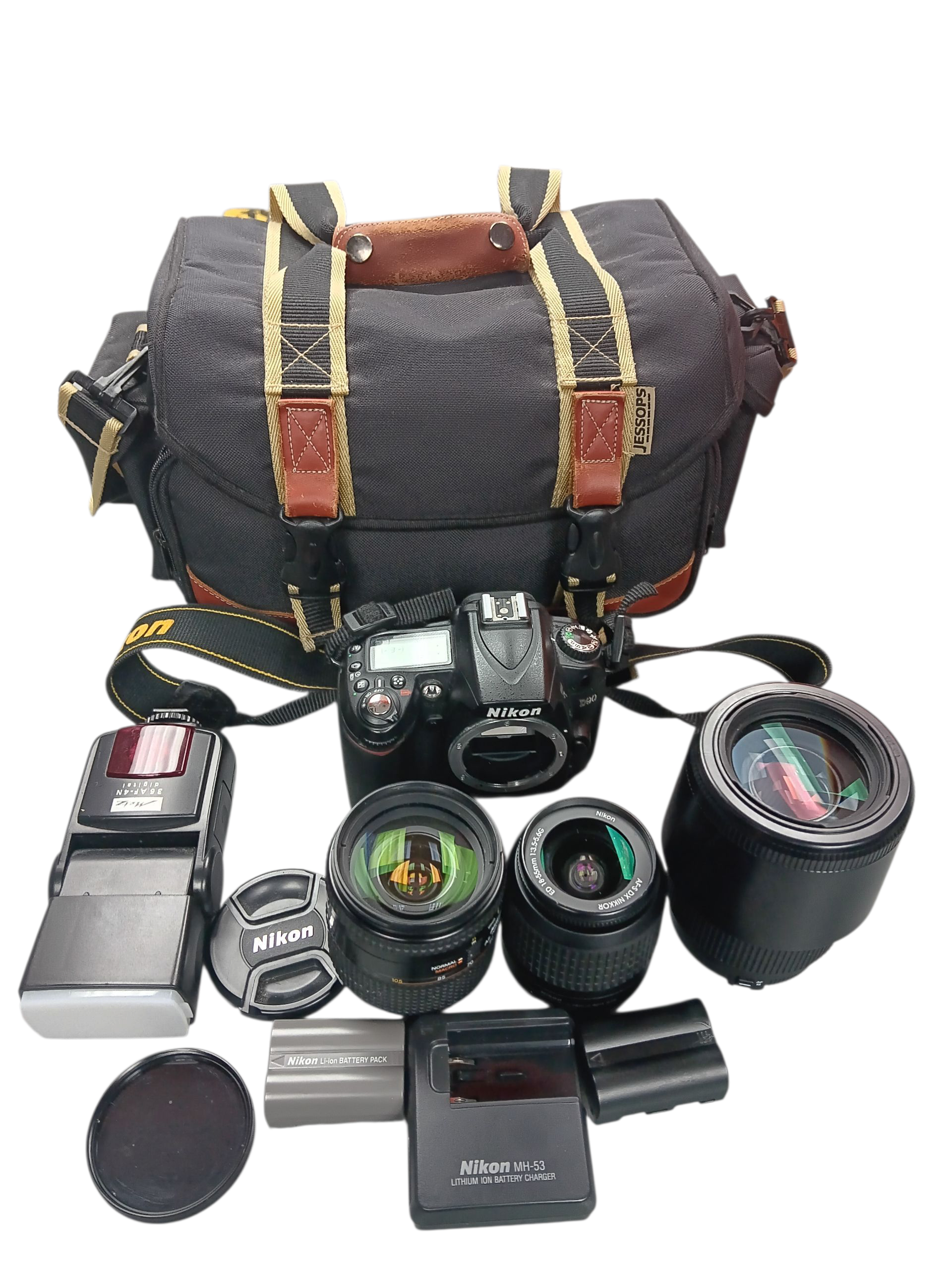 Product photo for Nikon D90 Digital SLR Camera With 3 lenses