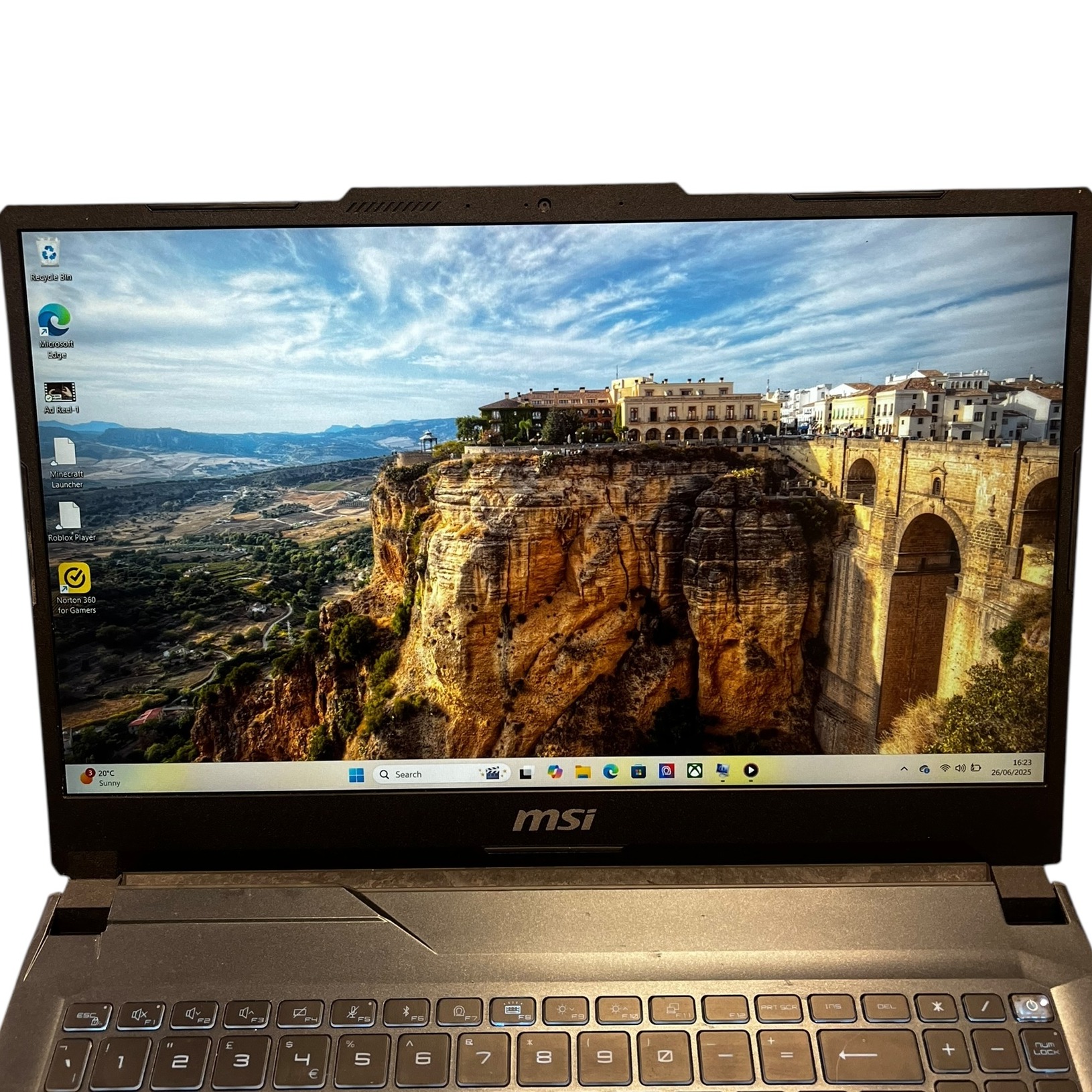 Product photo for MSI Cyborg 15 A13U - Black (40GB RAM, 2TB SSD, i5-13420H, Windows 11, Used)