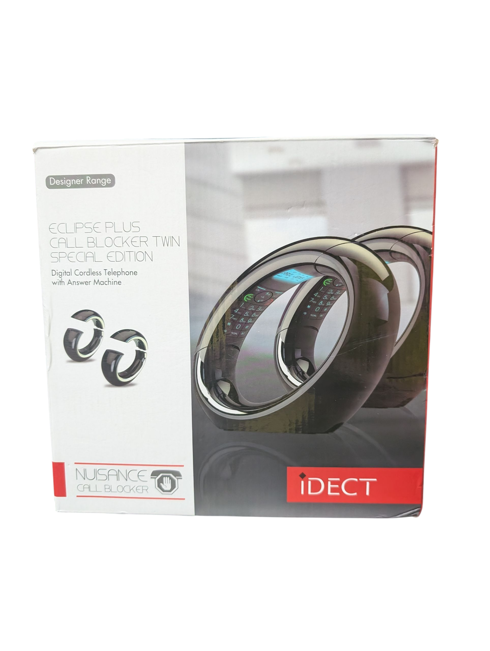 Product photo for iDECT Eclipse Plus Twin Digital Cordless Phone with Call Blocker & Answer Machine