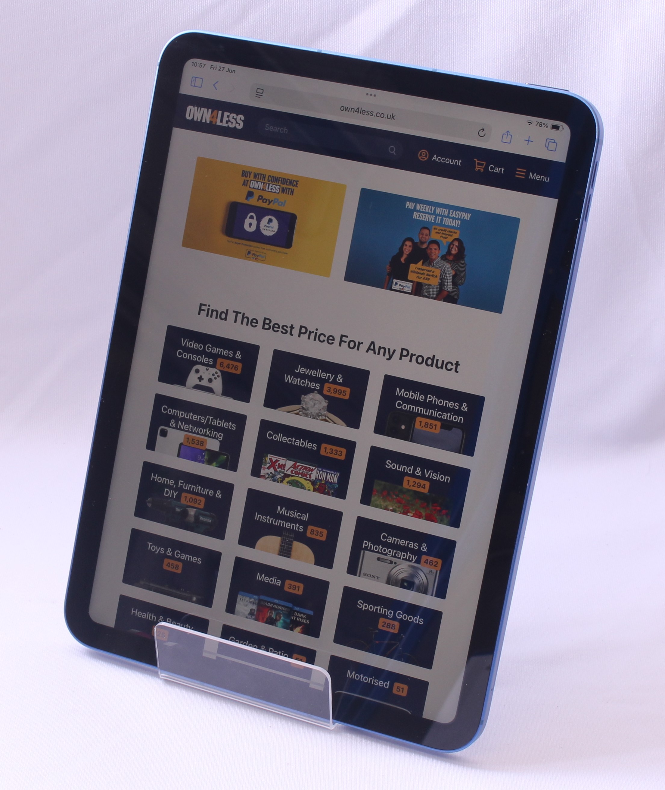 Product photo for Apple iPad 10th Gen 10.9