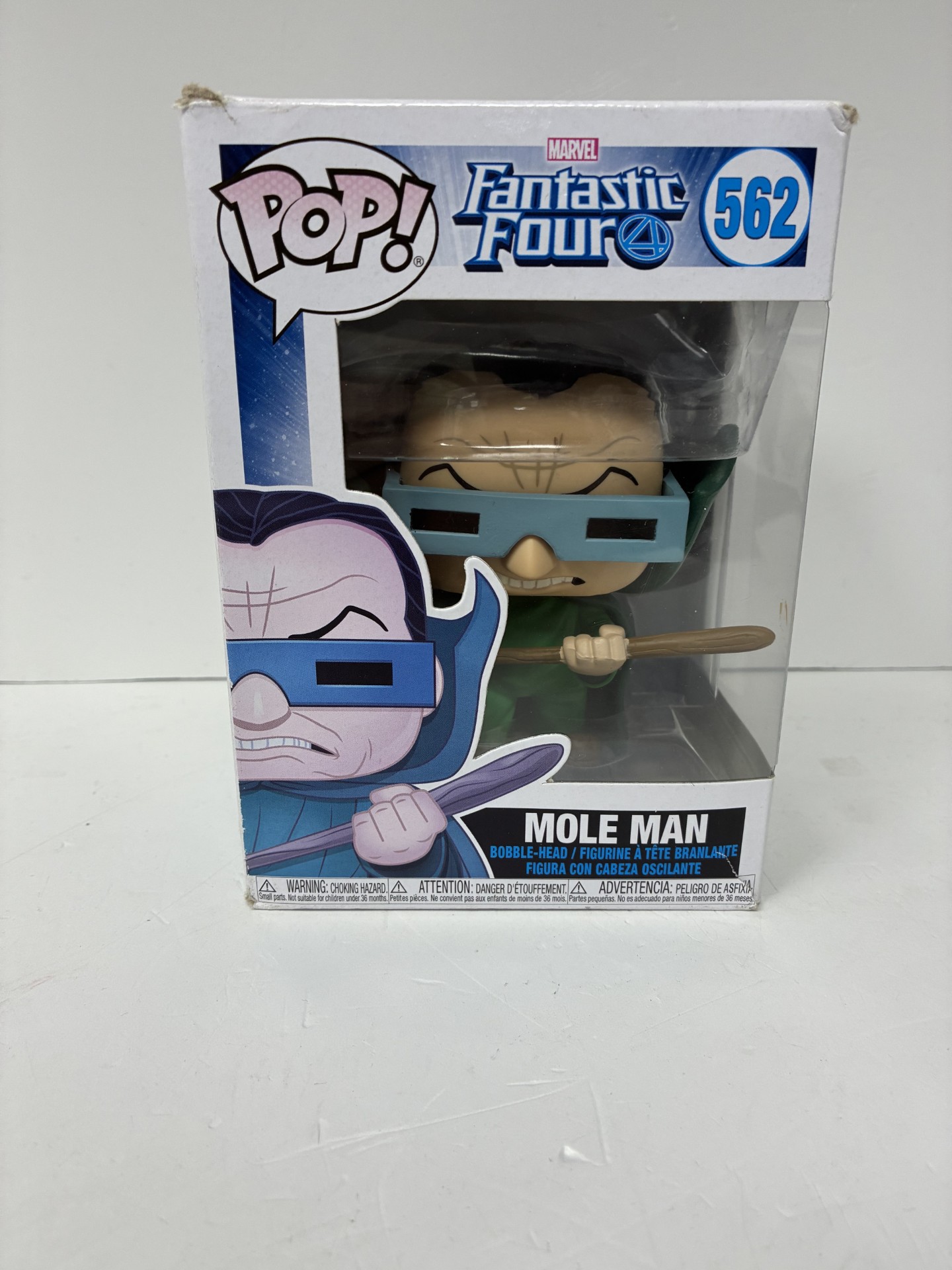 Product photo for fantastic four MOLE MAN funko pop boxed