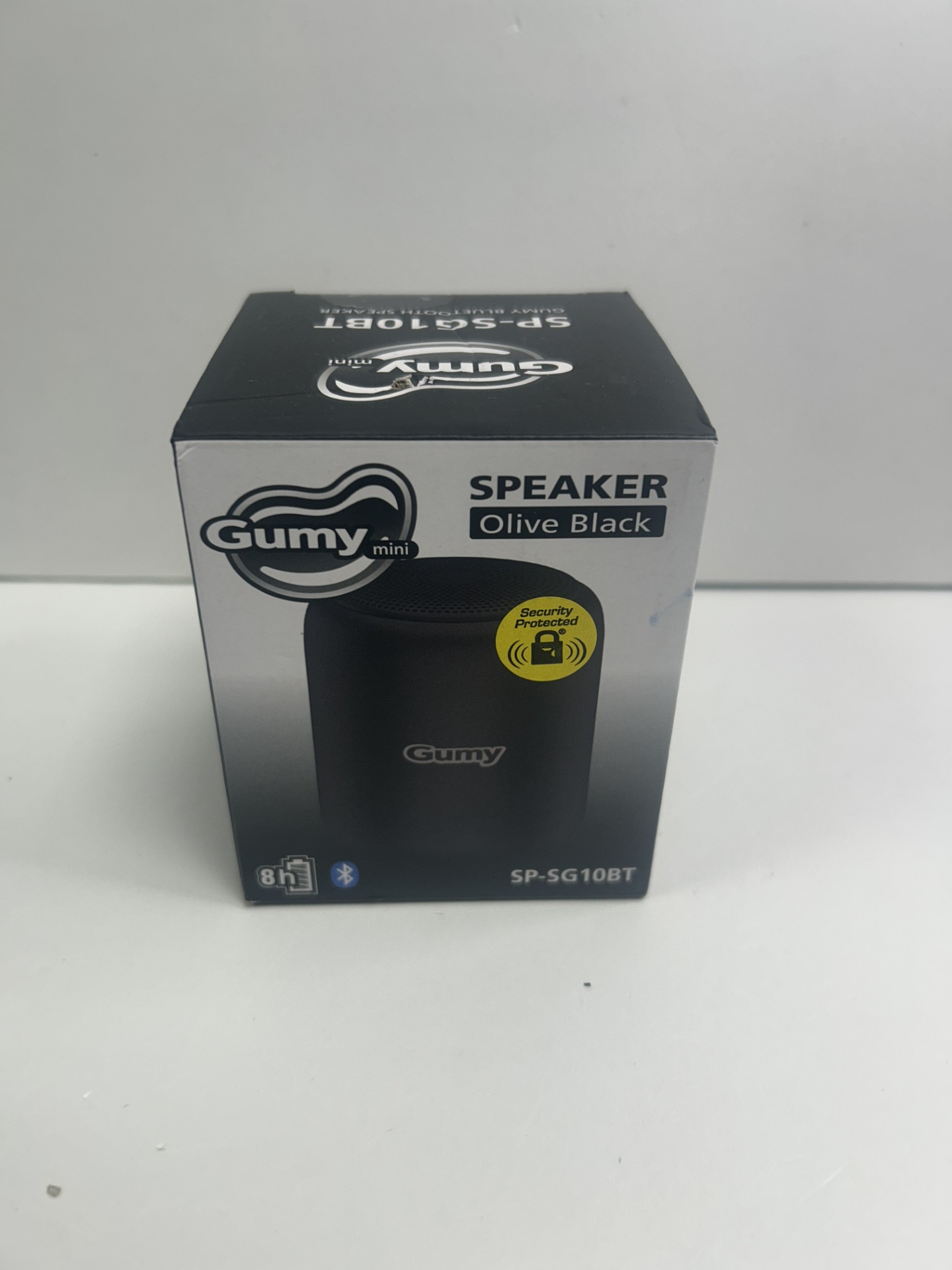 Product photo for GUMY MINI BLUETOOTH SPEAKER OLIVE BLACK BOXED