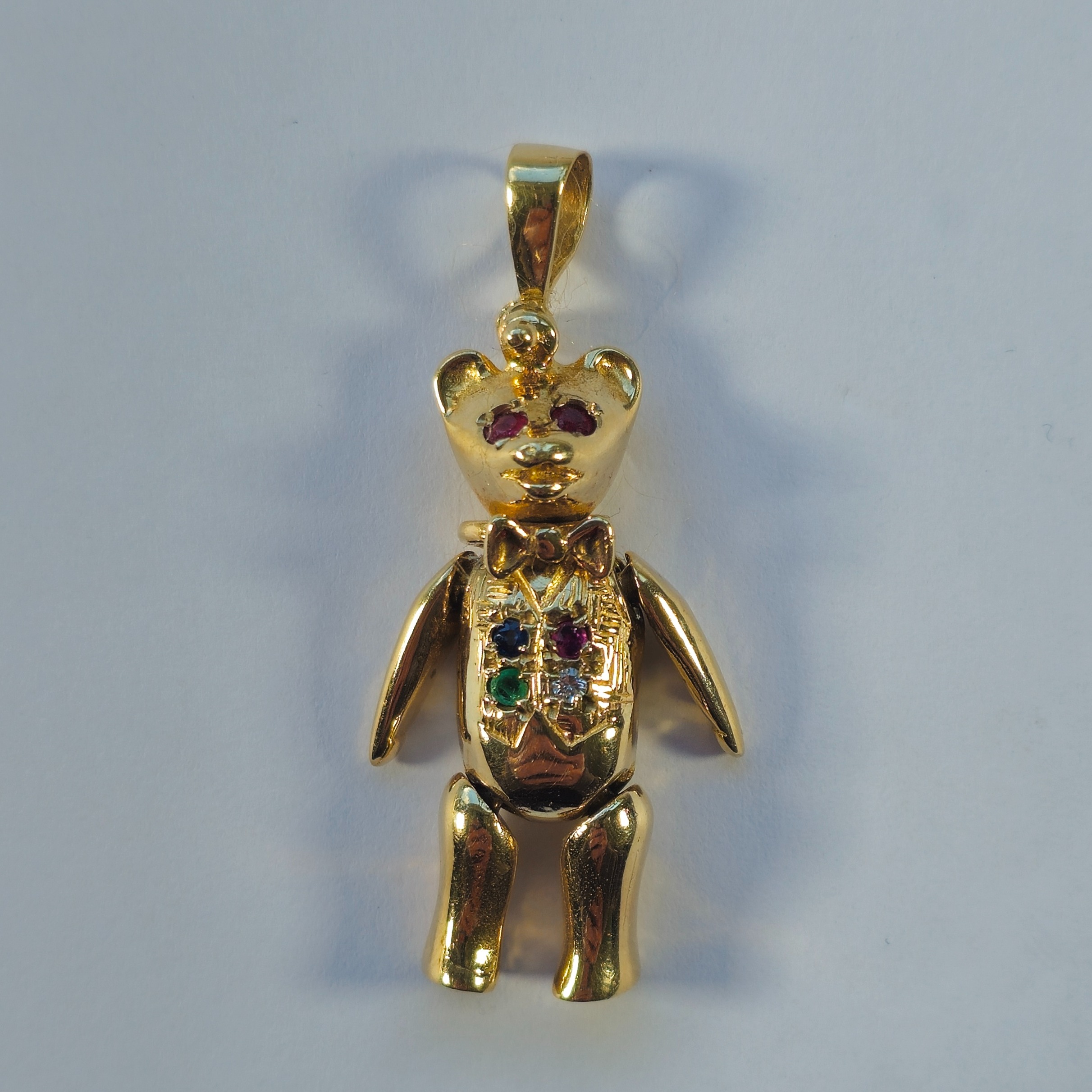 Product photo for 9ct Gold Teddy Bear Pendant