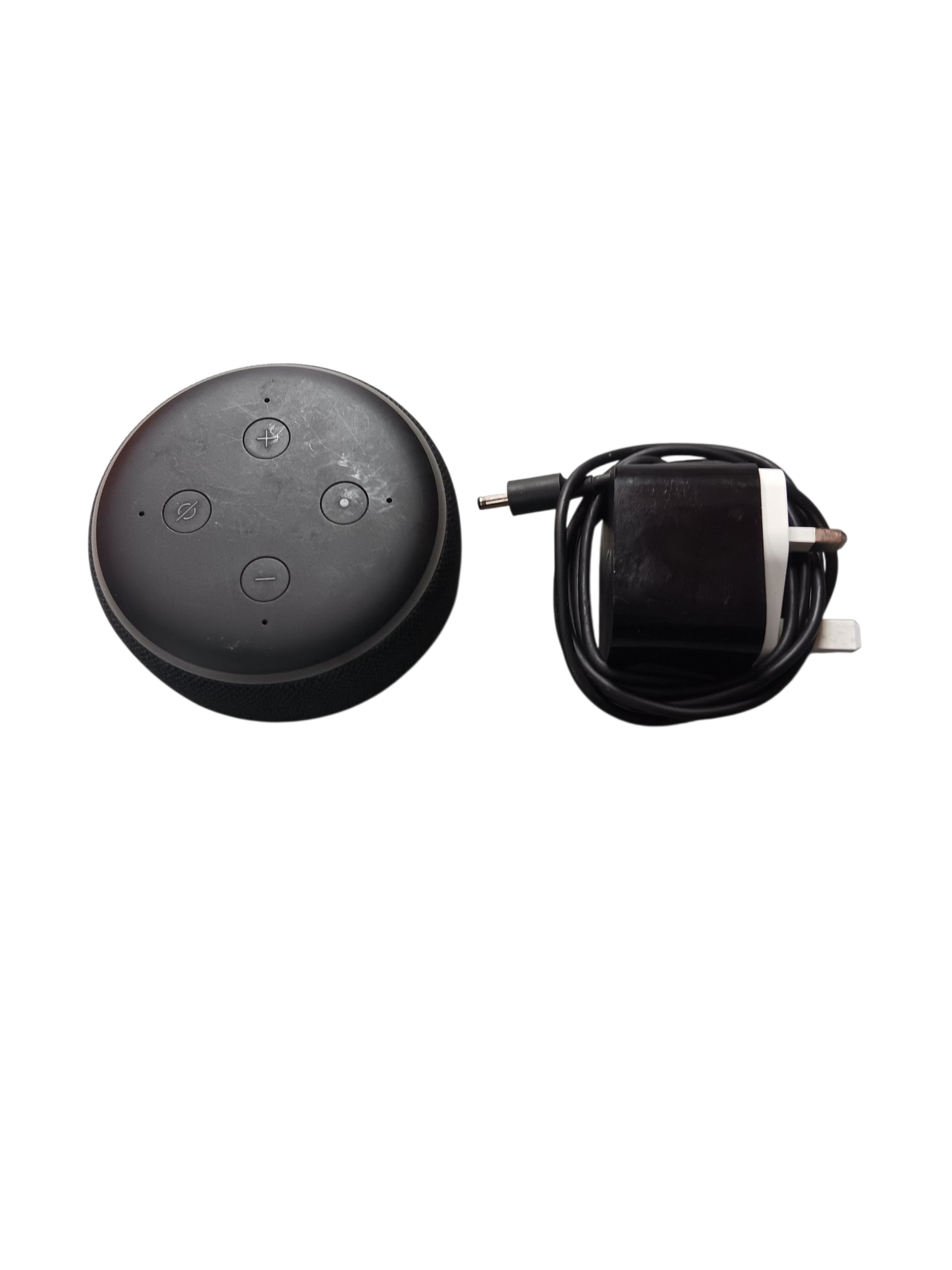 Product photo for Amazon Echo Dot 2nd Gen D9N29T- Charcoal Fabric, B