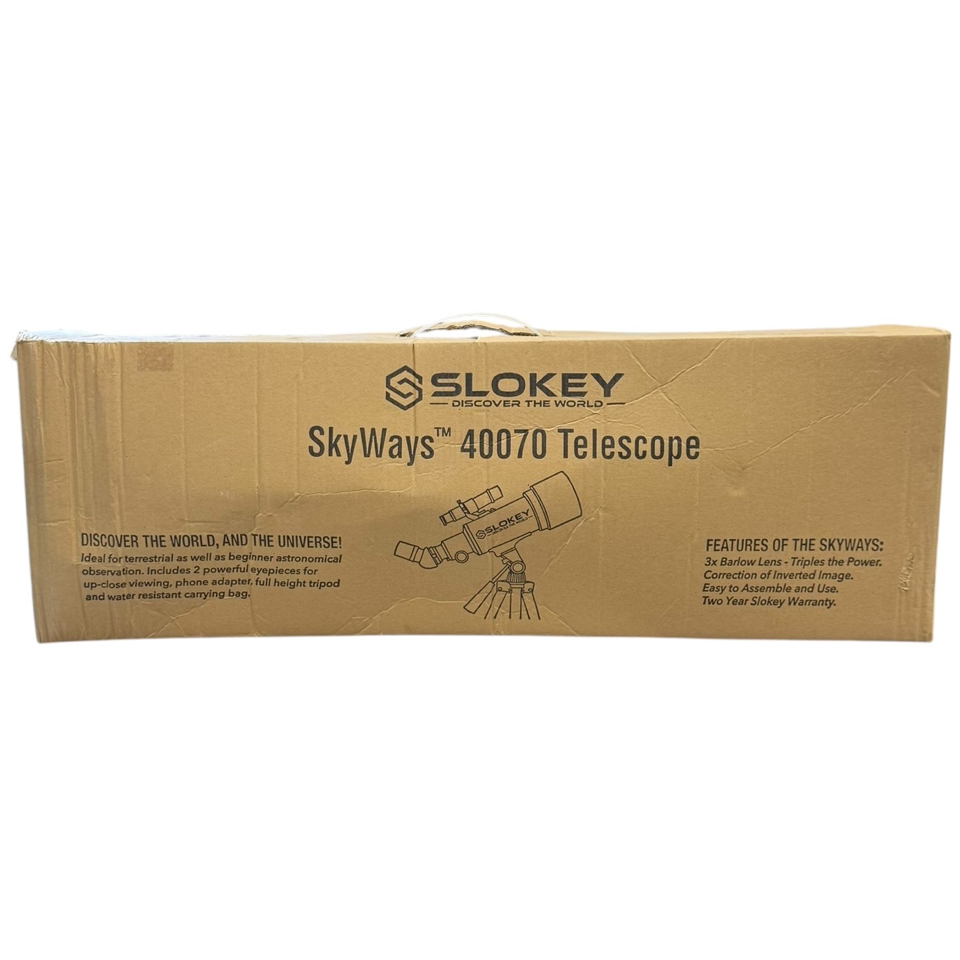 Product photo for Boxed: Slokey SkyWays 40070 Telescope - 3x Barlow Lens, 2 Eyepieces