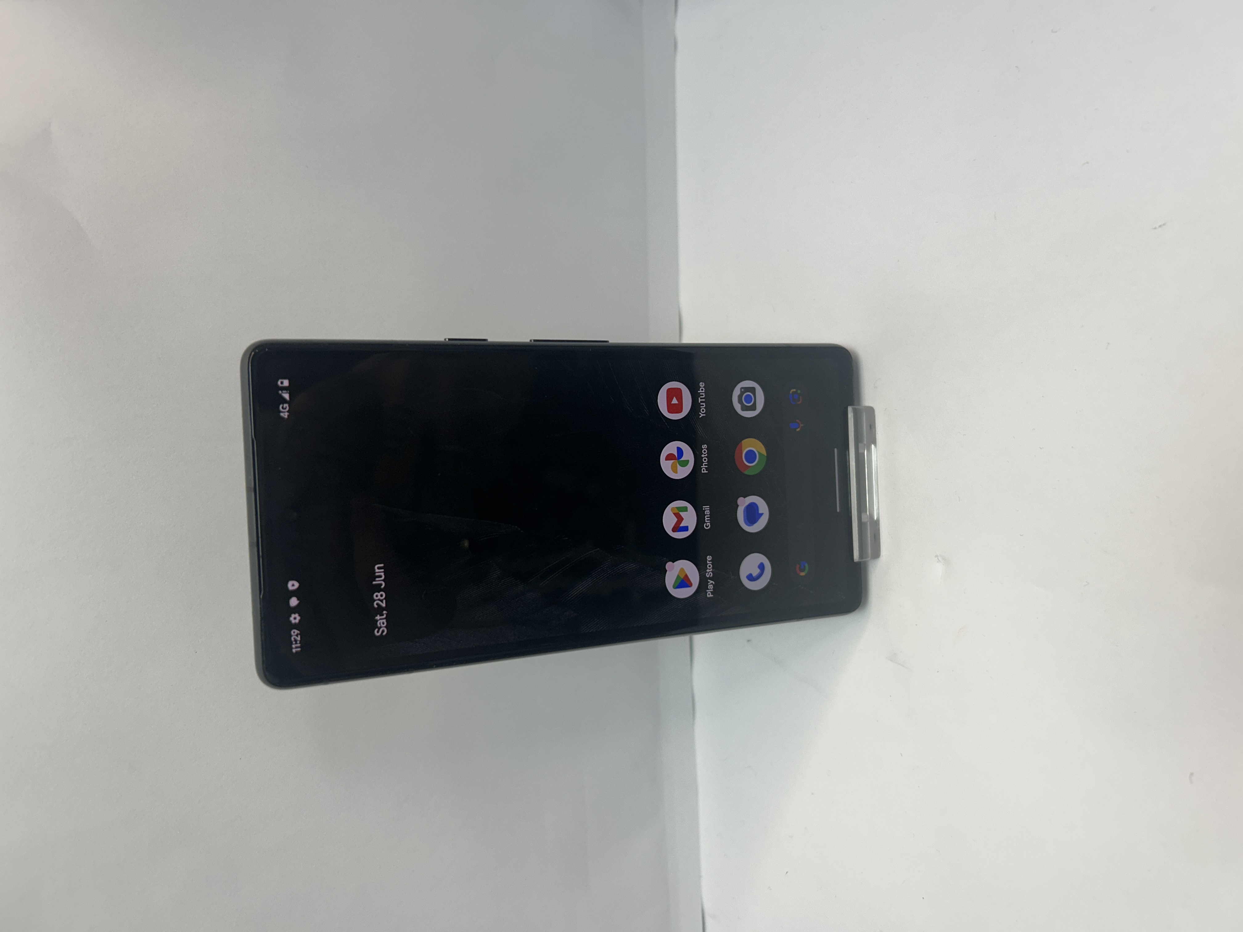 Product photo for google pixel 7a 128gb black unlocked unboxed