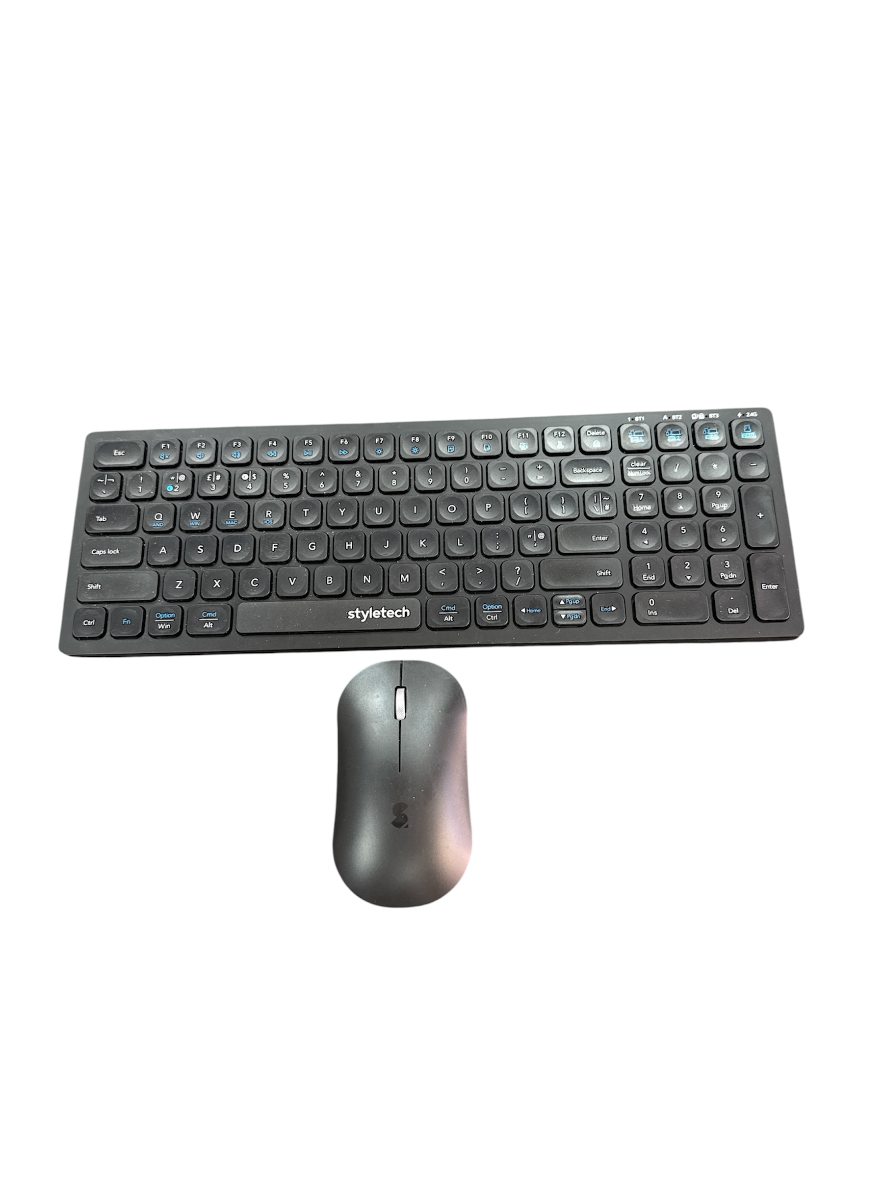 Product photo for Styletech keyboard and mouse