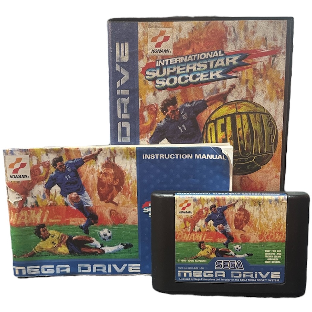 Product photo for International Superstar Soccer Deluxe (Sega Mega Drive)